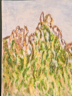 Green Hill Landscape Study of 1960's British Modernist Painting