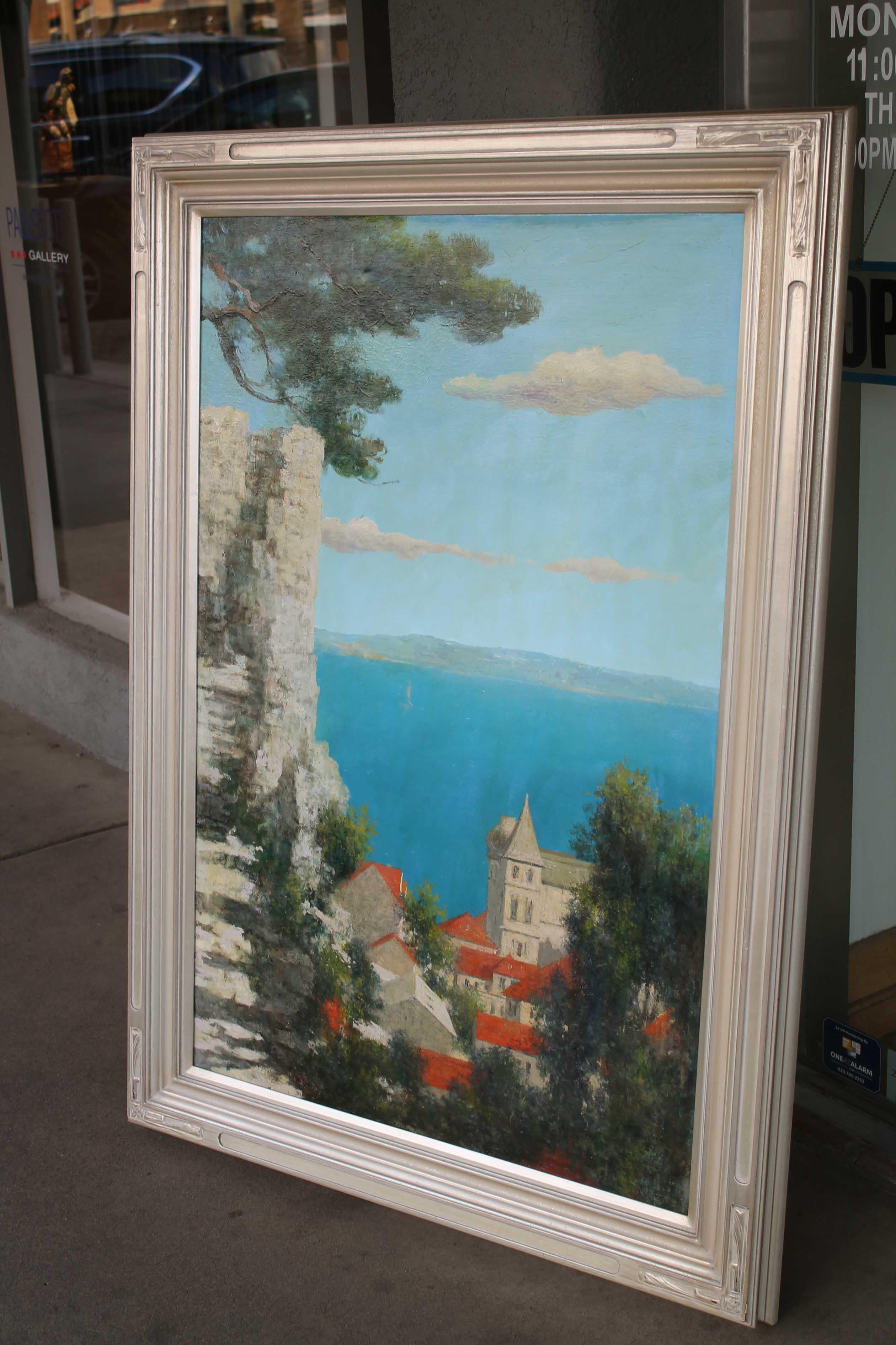 Toits, vieille ville - Painting de Irina Novikova