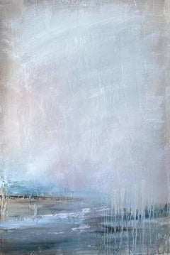 An Inexhaustible Source - abstract interior pastel blue painting