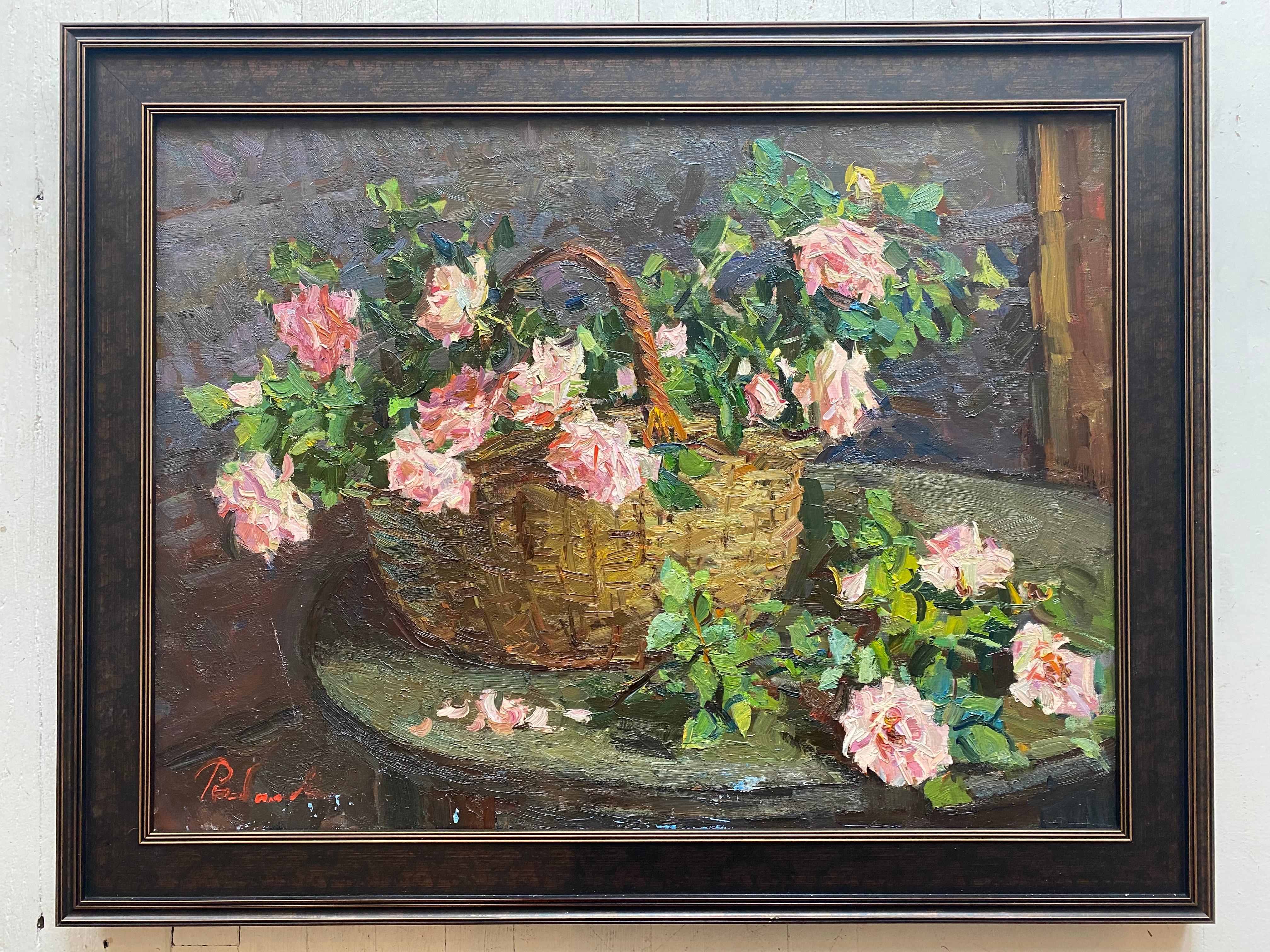 Irina Rybakova Interior Painting - Basket of Roses