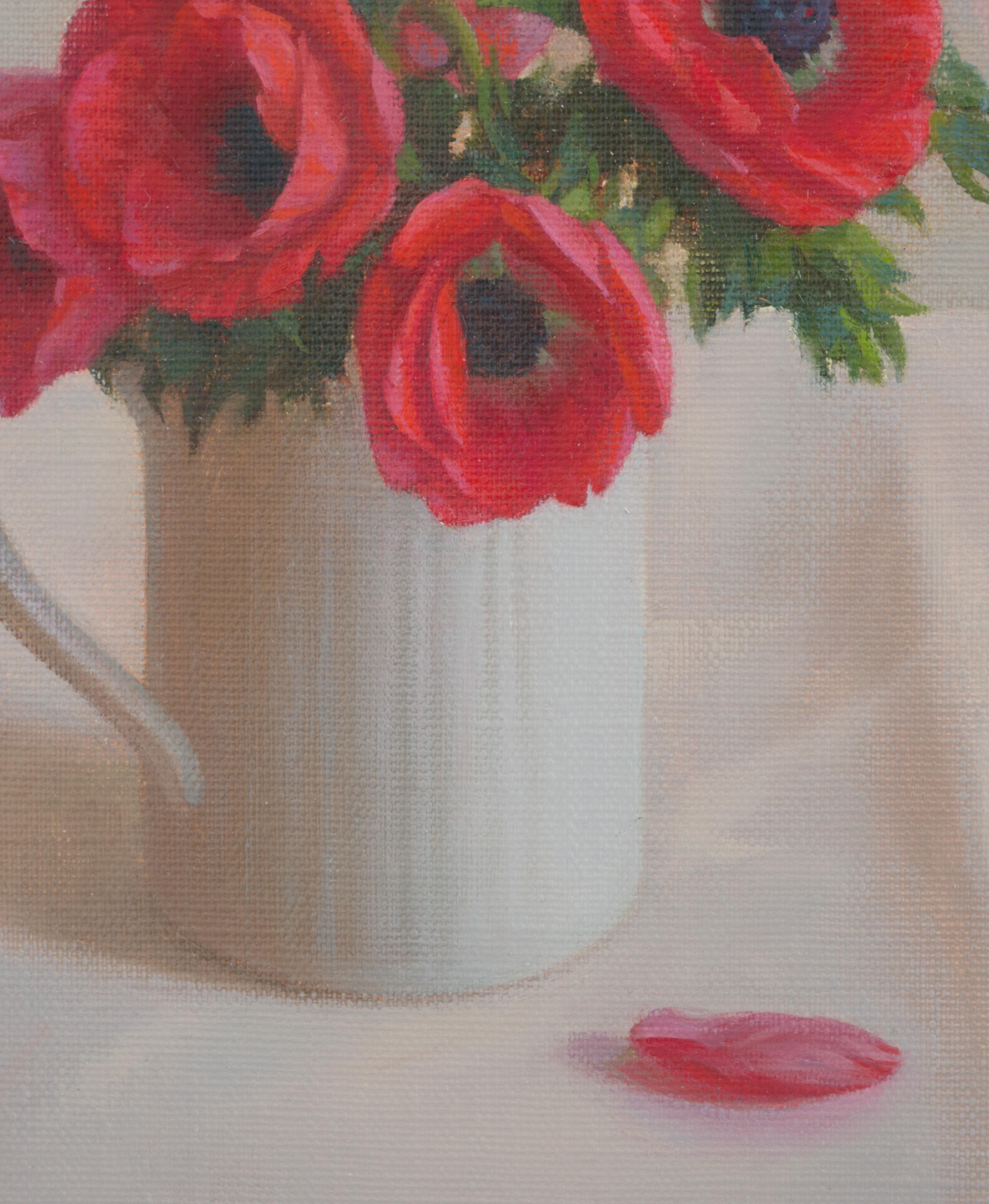 Anemonen (Realismus), Painting, von Irina Trushkova