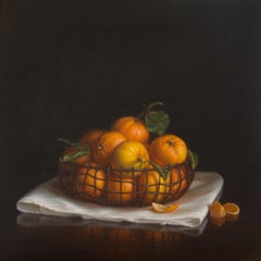 Basket with tangerines