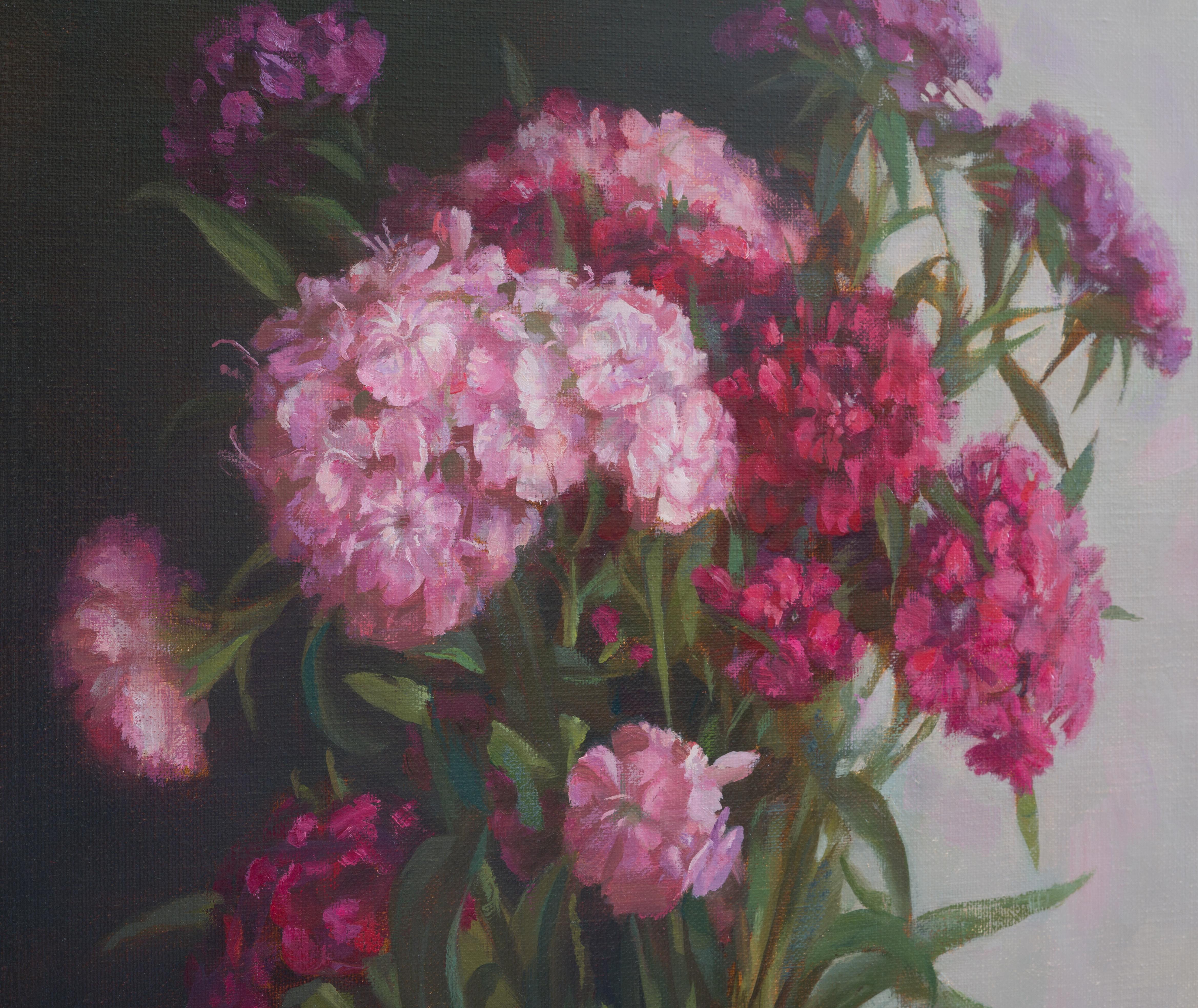 Fleuri - Noir Interior Painting par Irina Trushkova