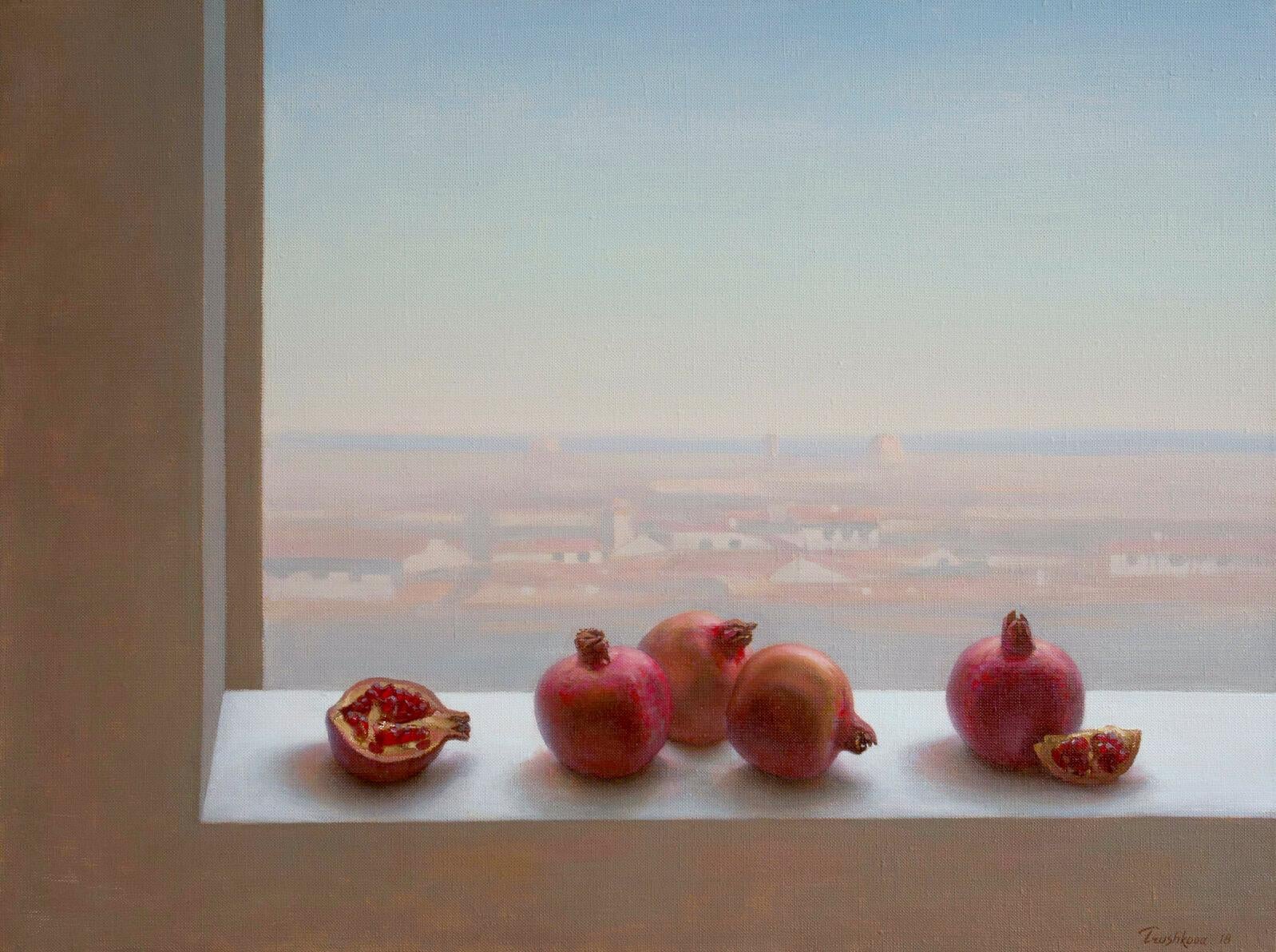 Irina Trushkova Still-Life Painting - Florence -original realism still life fruit painting oil - contemporary art