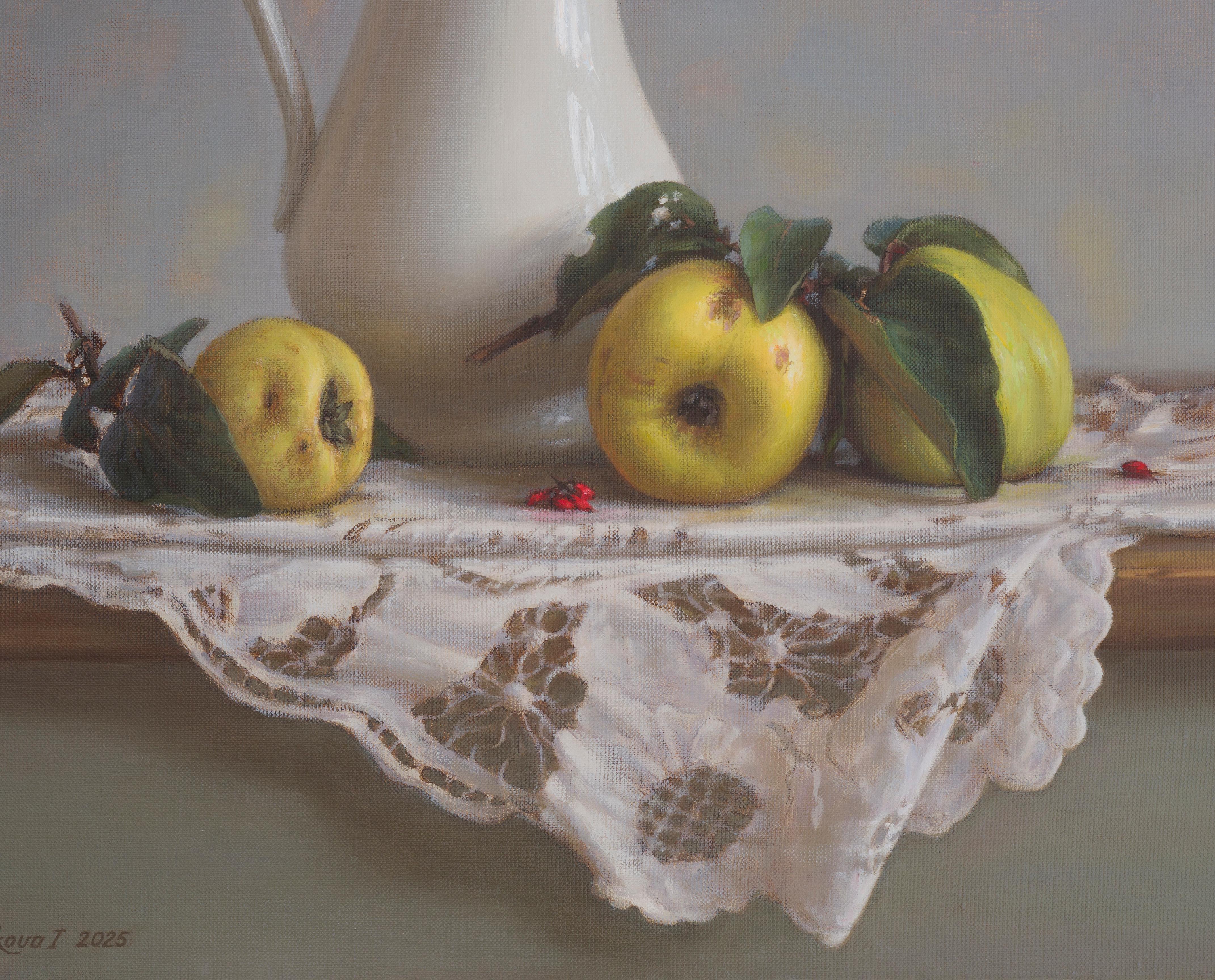 Fruits cachés dès l'automne - Réalisme Painting par Irina Trushkova