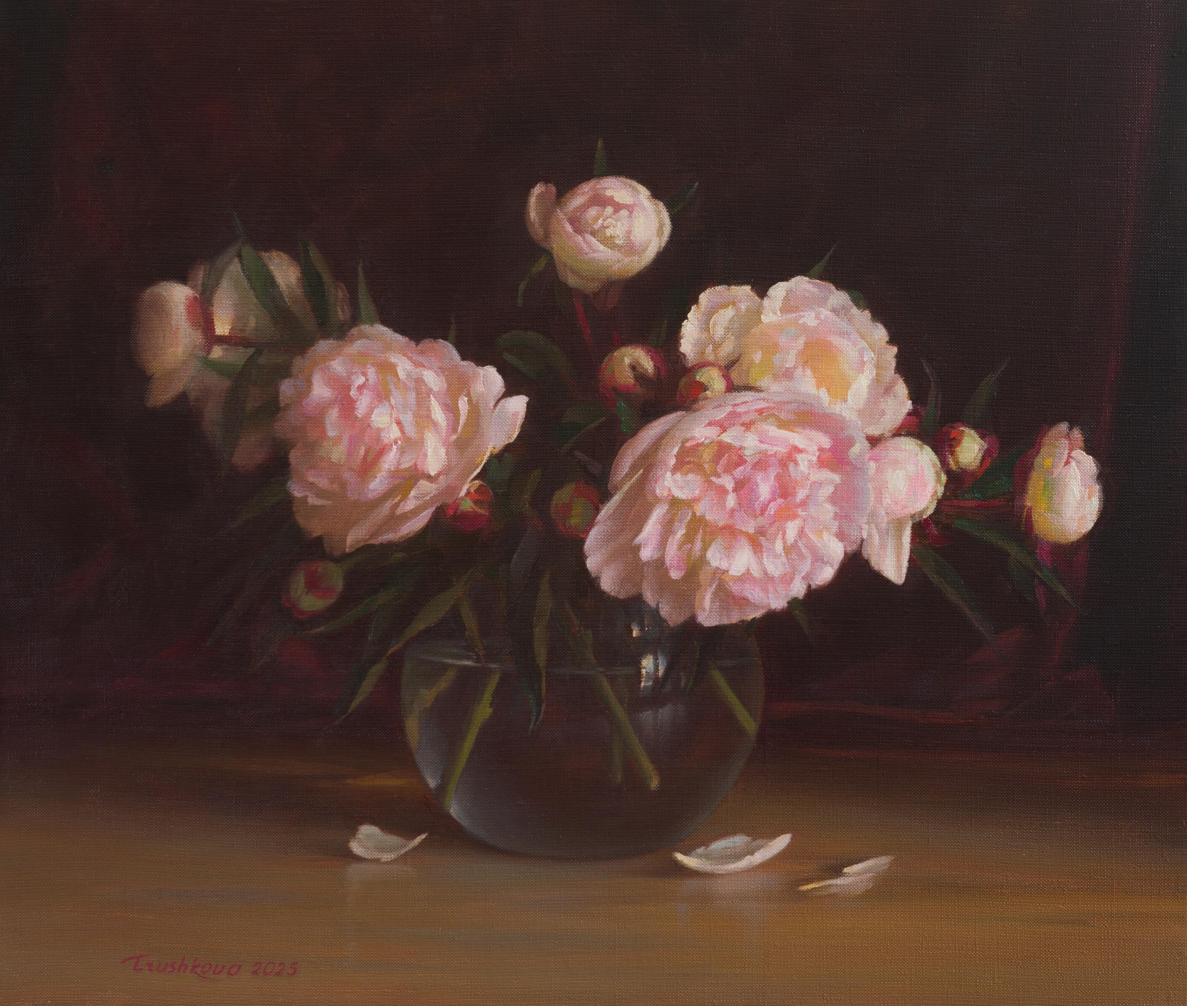 Garden peonies