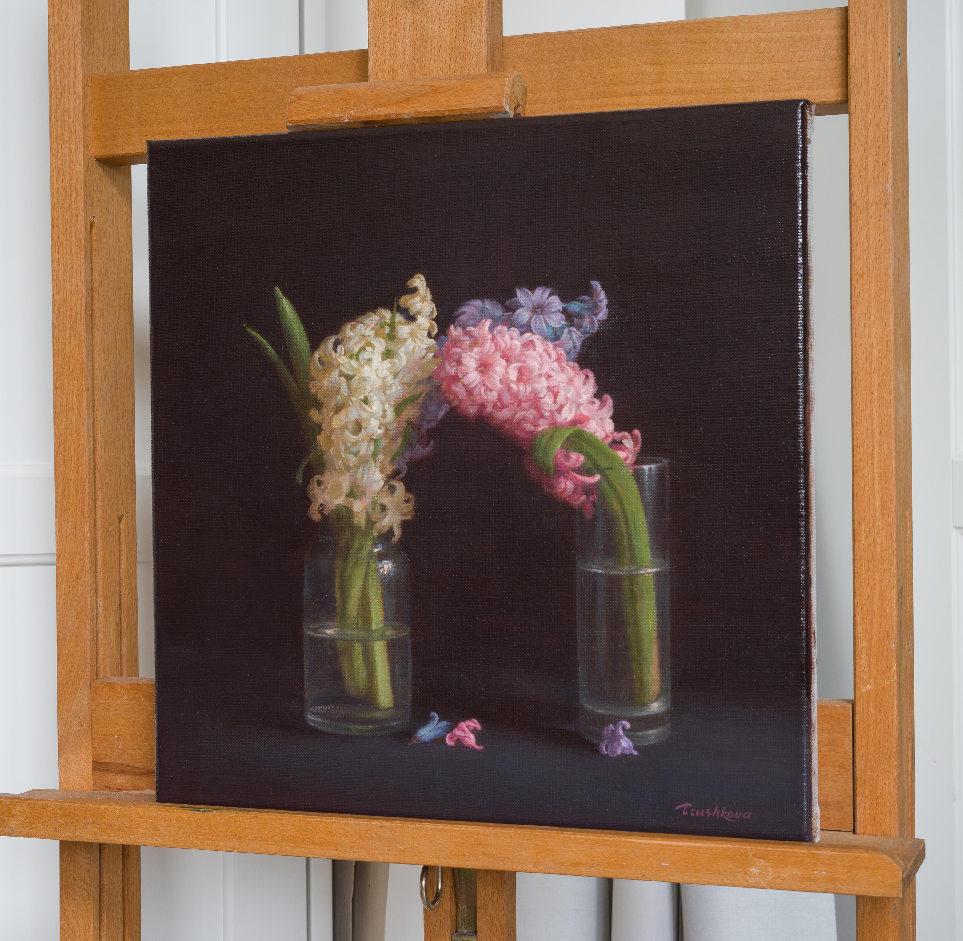 In an embrace. Original oil painting - Realist Painting by Irina Trushkova
