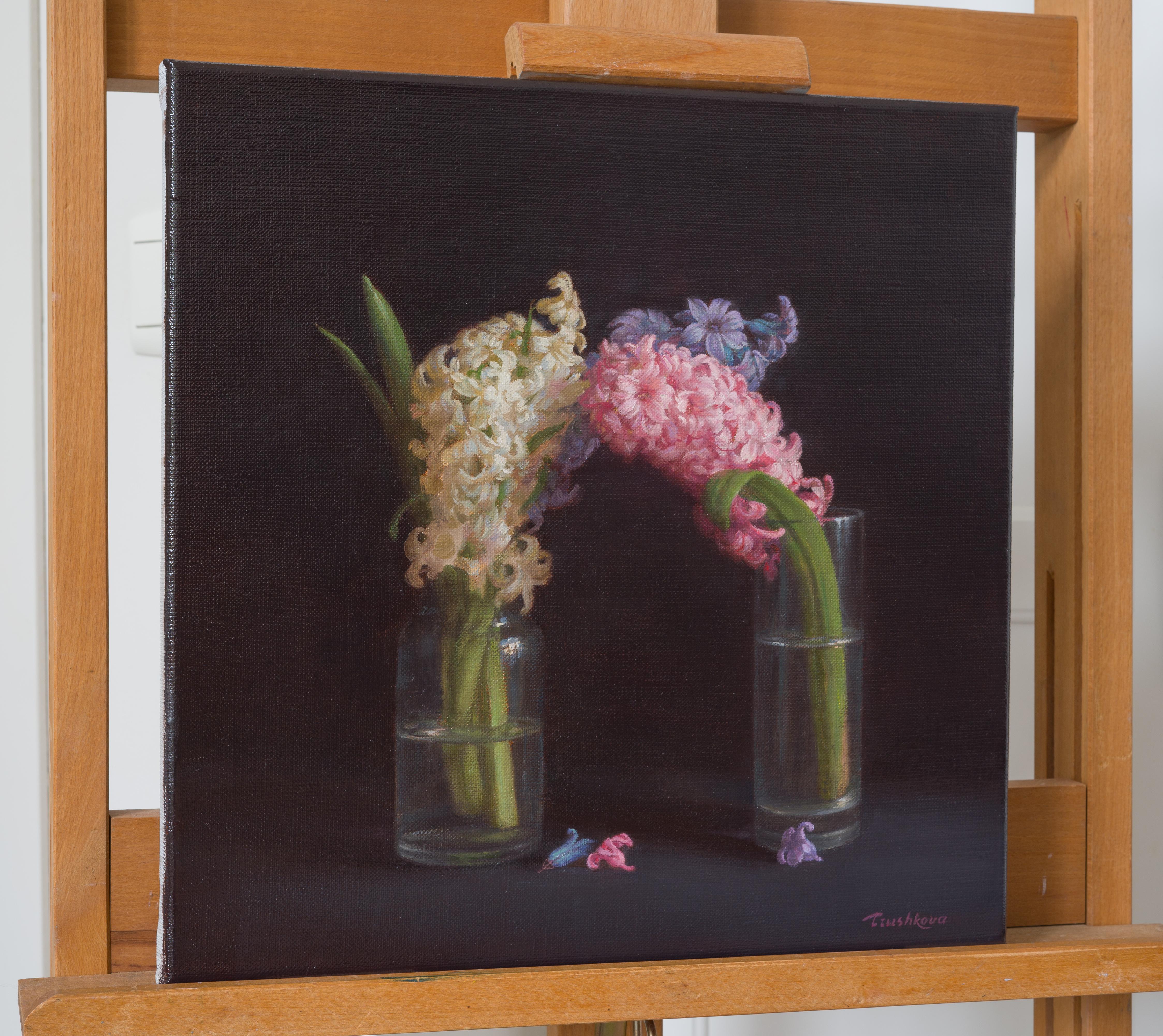 
“Japanese cherry“ is a painting that pays homage to the natural beauty and timeless elegance of this flowering tree. My intention was to keep tenderness and fragility of flowers, a quality I wanted to preserve. The color scheme is a harmonious