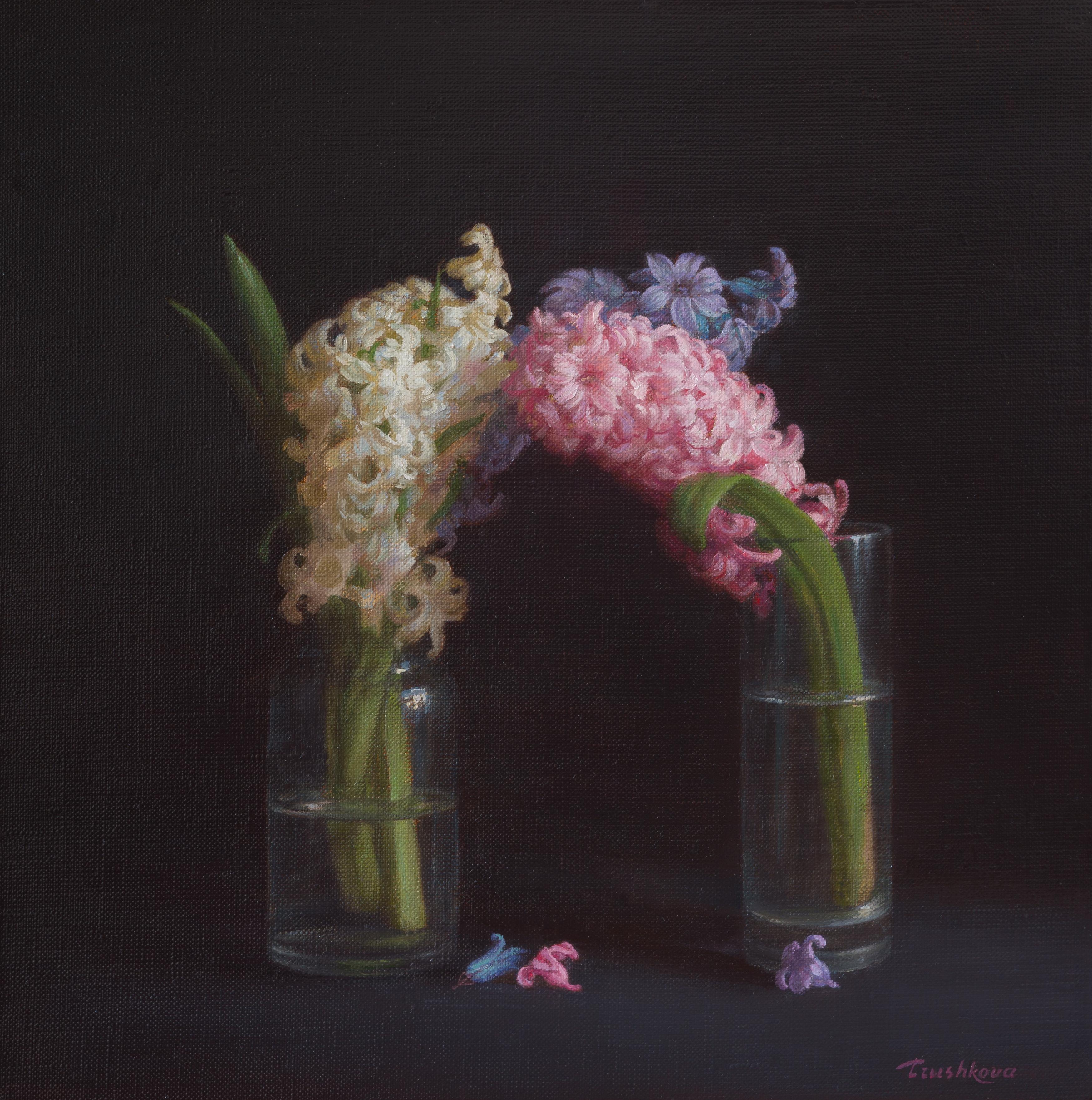 Irina Trushkova Still-Life Painting - In an embrace. Original oil painting