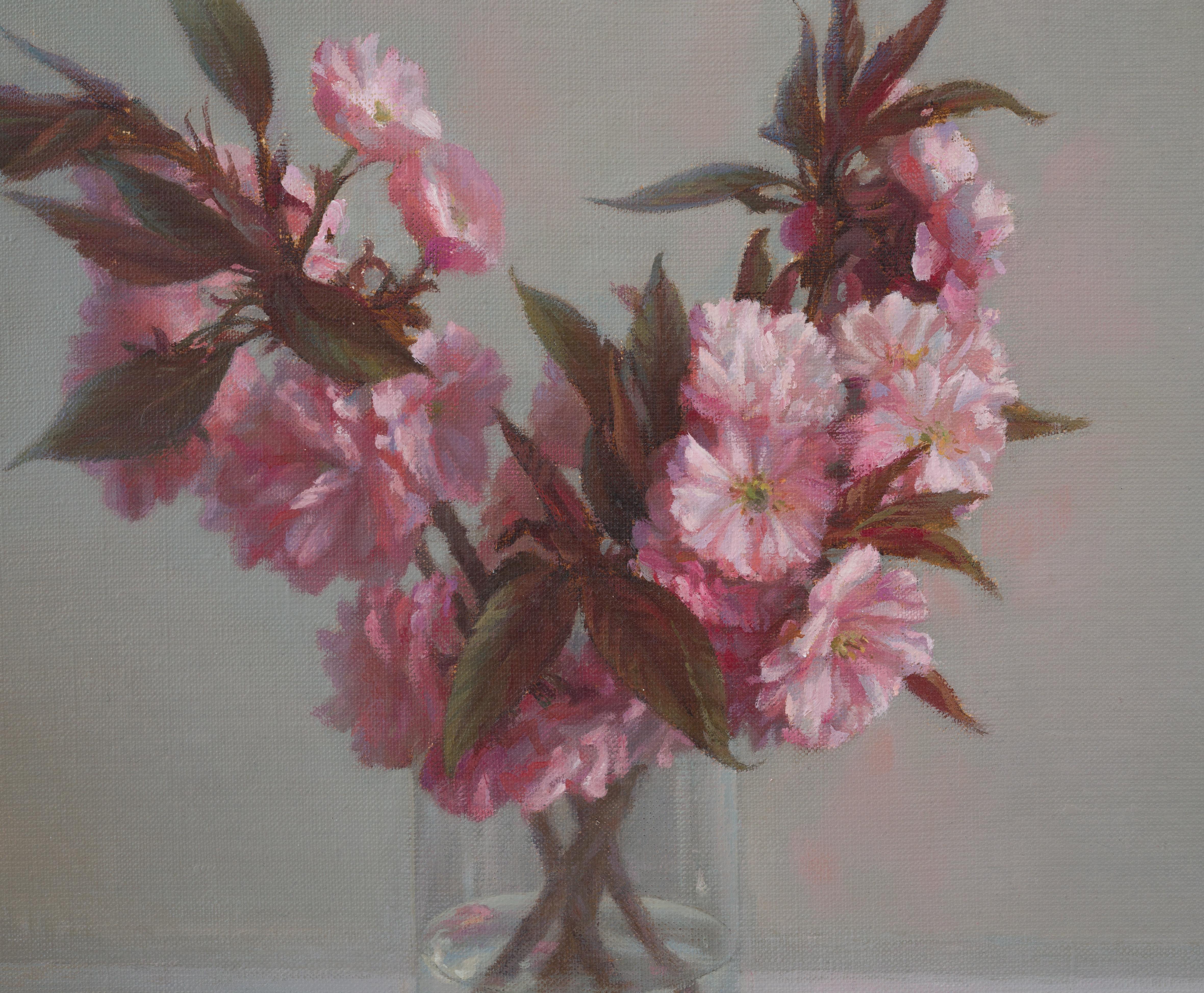 Cerezo japonés. Óleo original - Painting Realista de Irina Trushkova