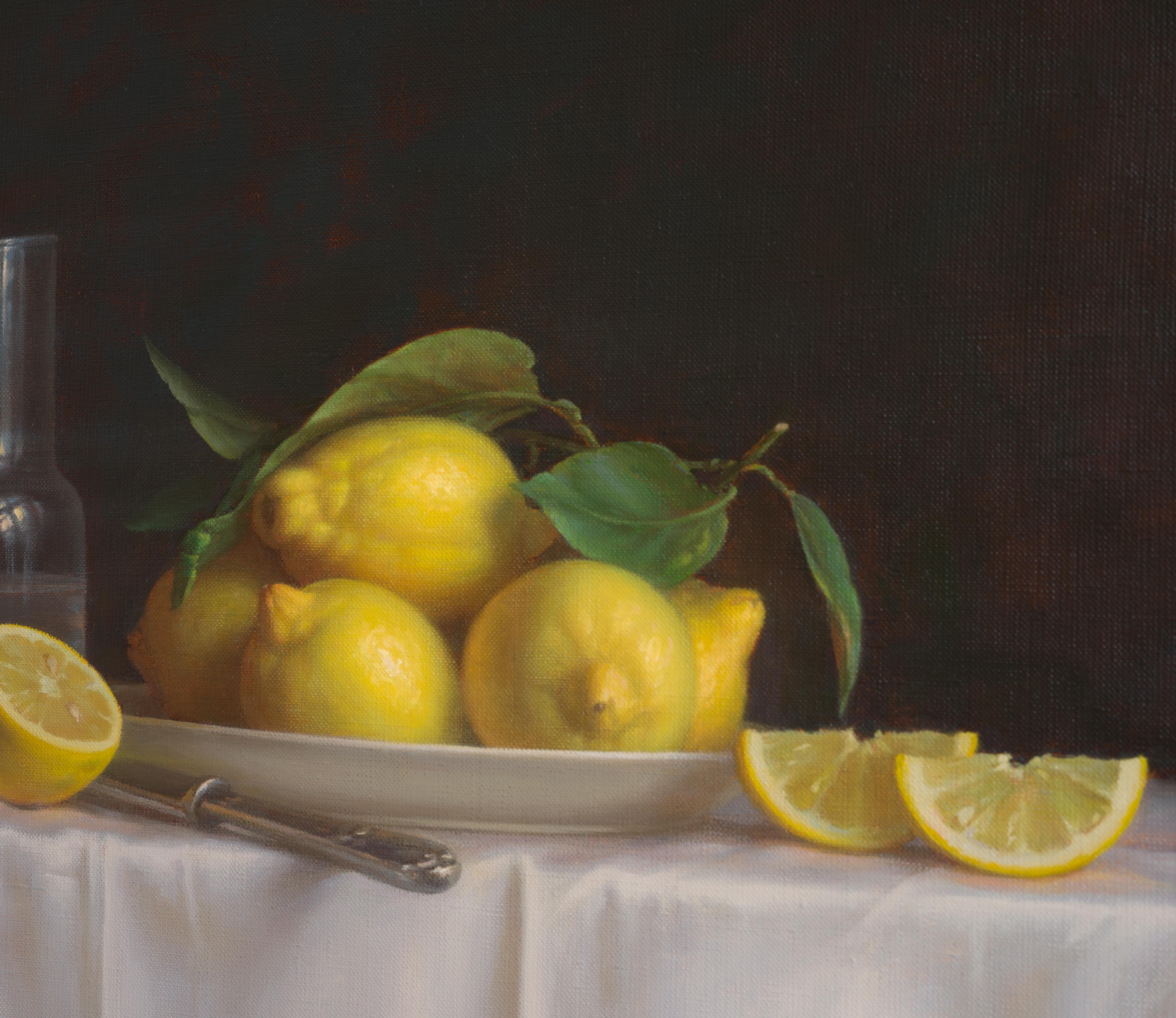 Limones. Óleo original - Painting Realista de Irina Trushkova