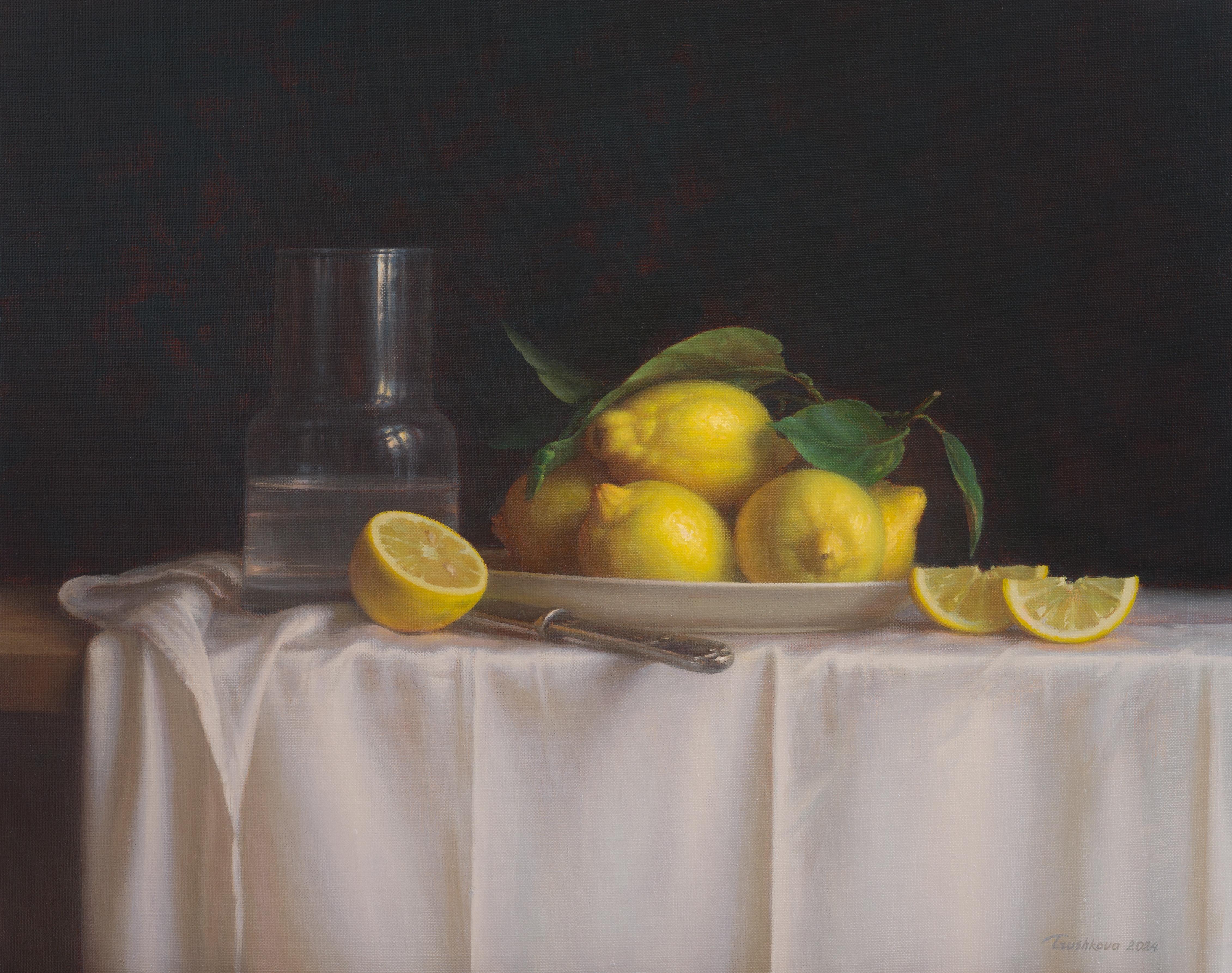 Limones. Óleo original en venta 3