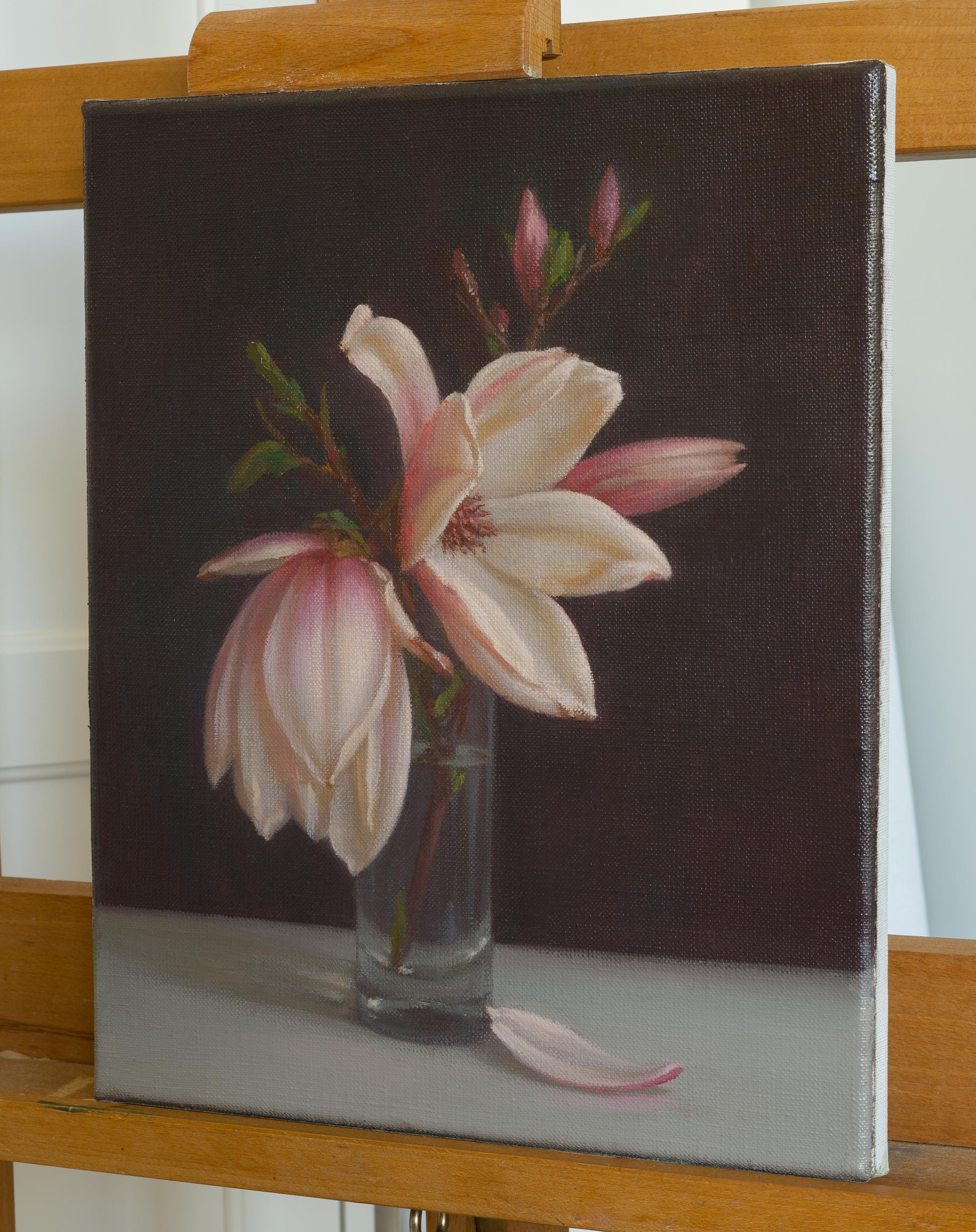 Magnolia. Óleo original - Painting de Irina Trushkova