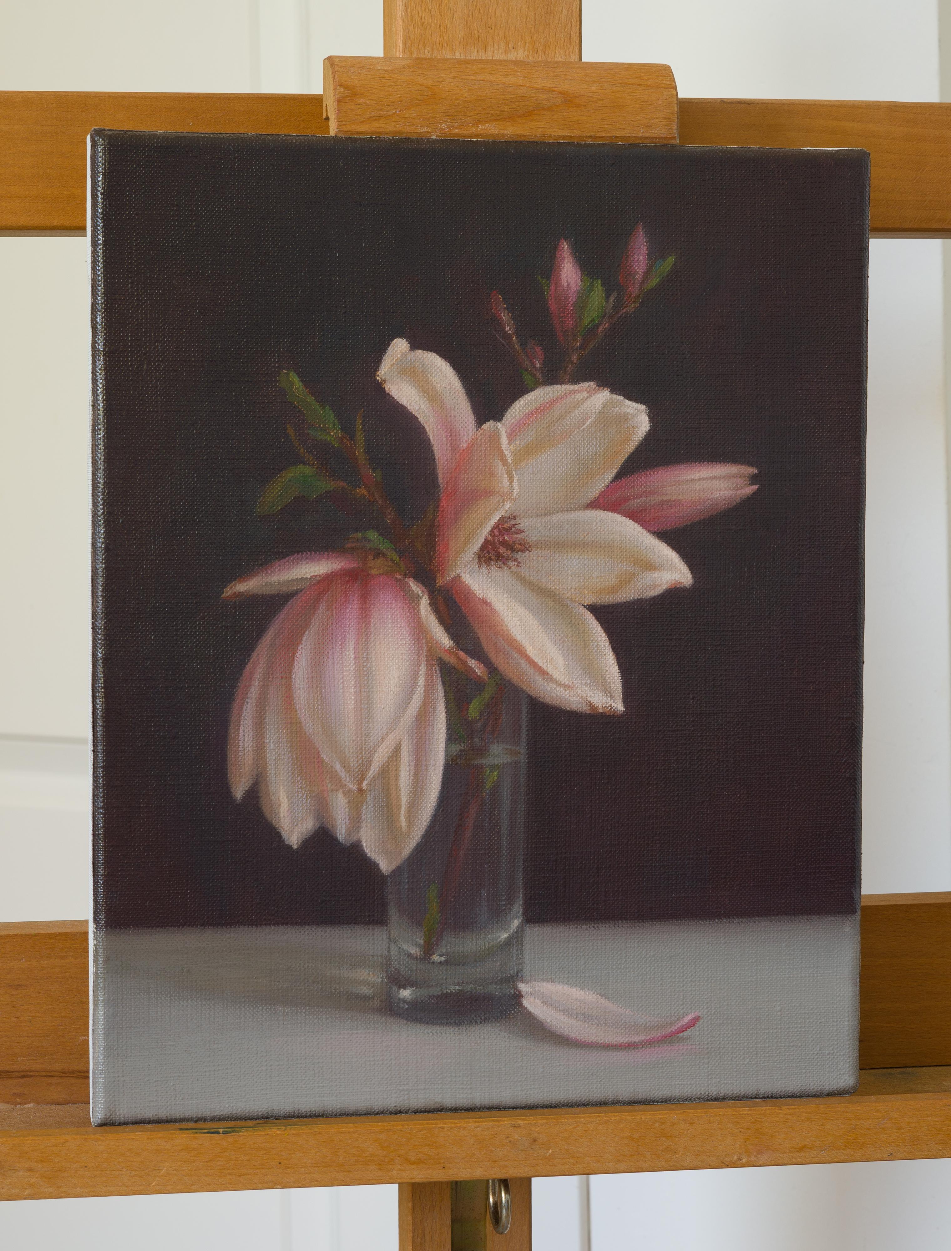 Magnolia. Óleo original - Painting Realista de Irina Trushkova
