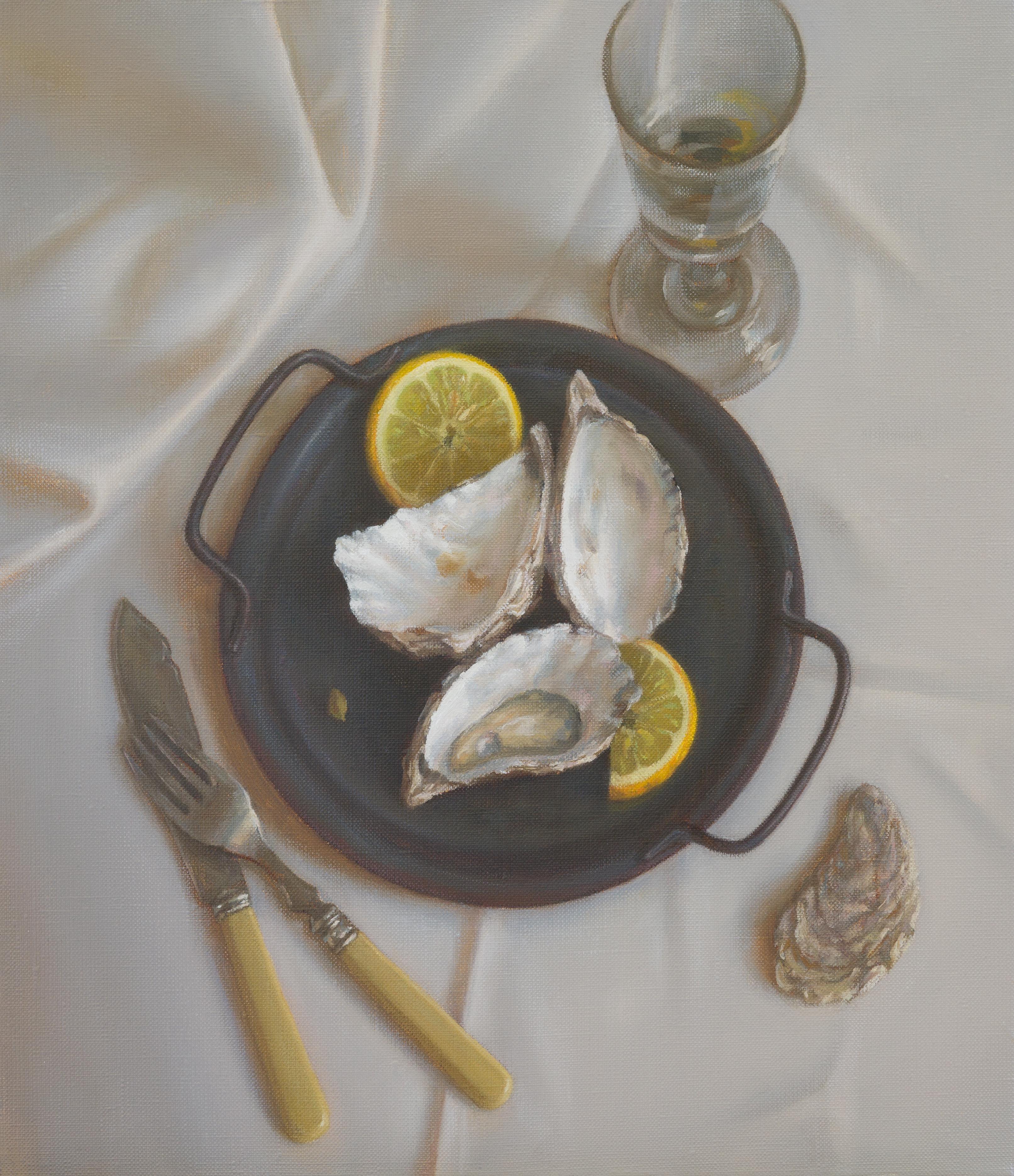 Irina Trushkova Still-Life Painting - Oysters