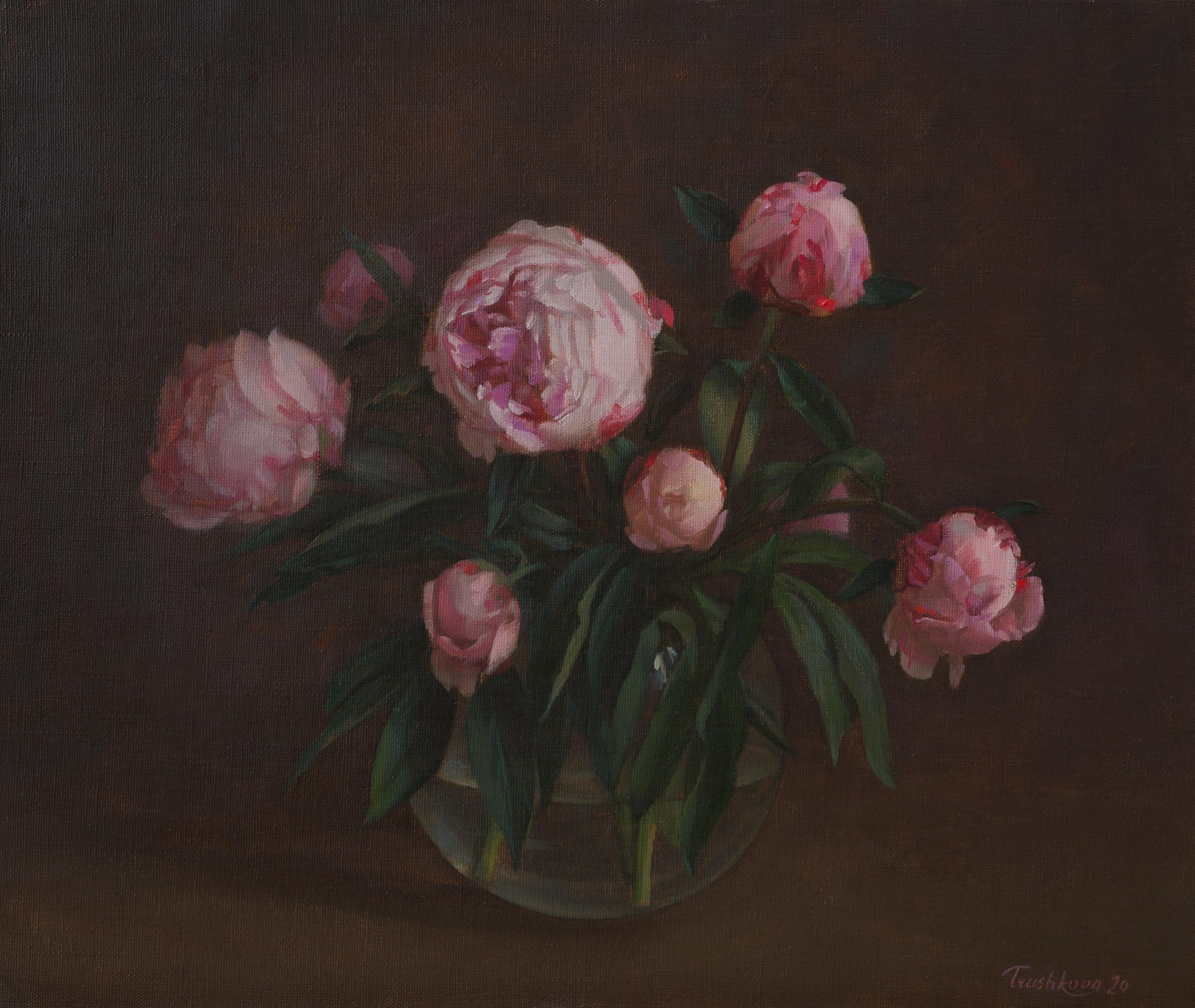 Irina Trushkova Still-Life Painting - Peonies