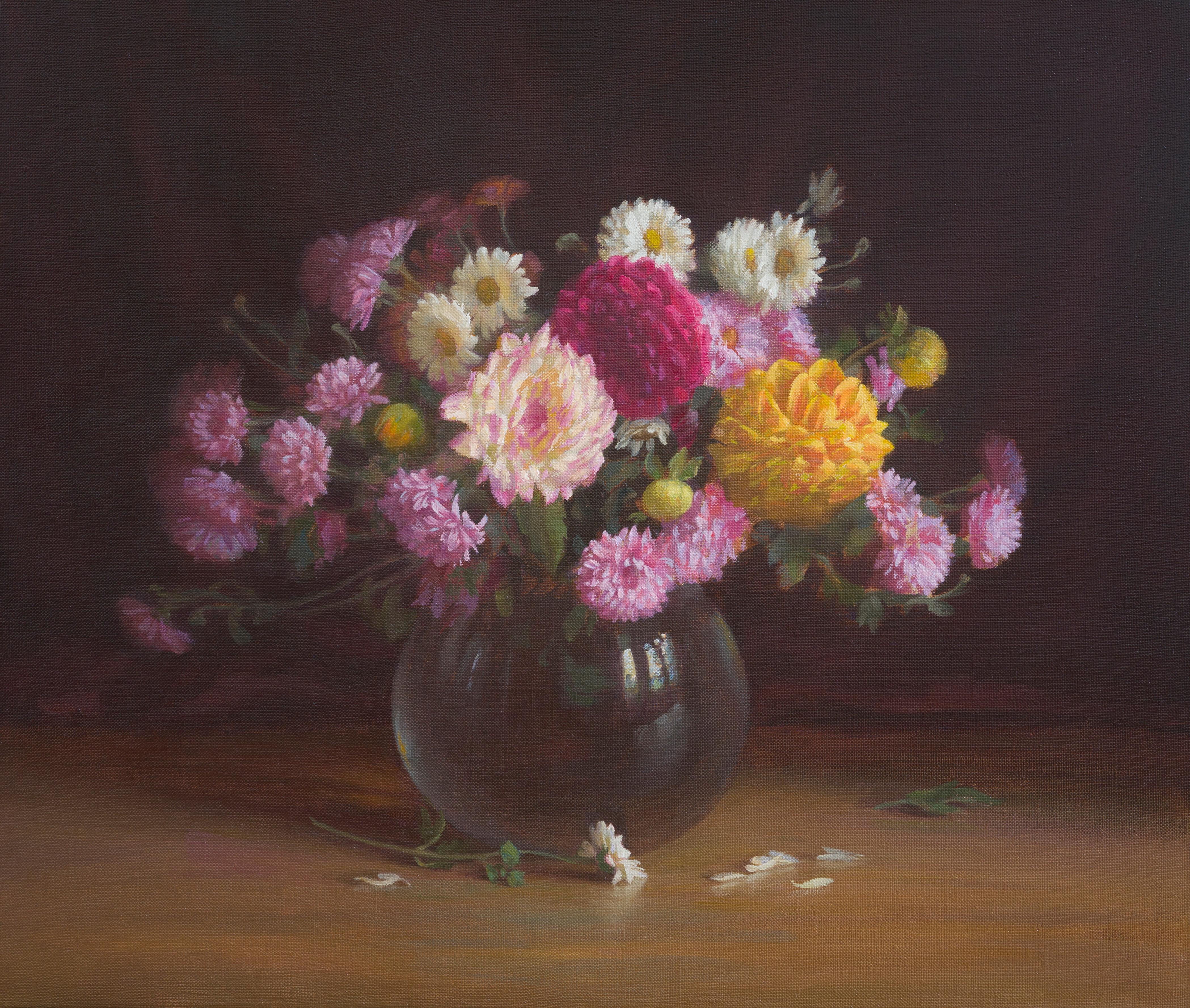 Small garden. Dahlia