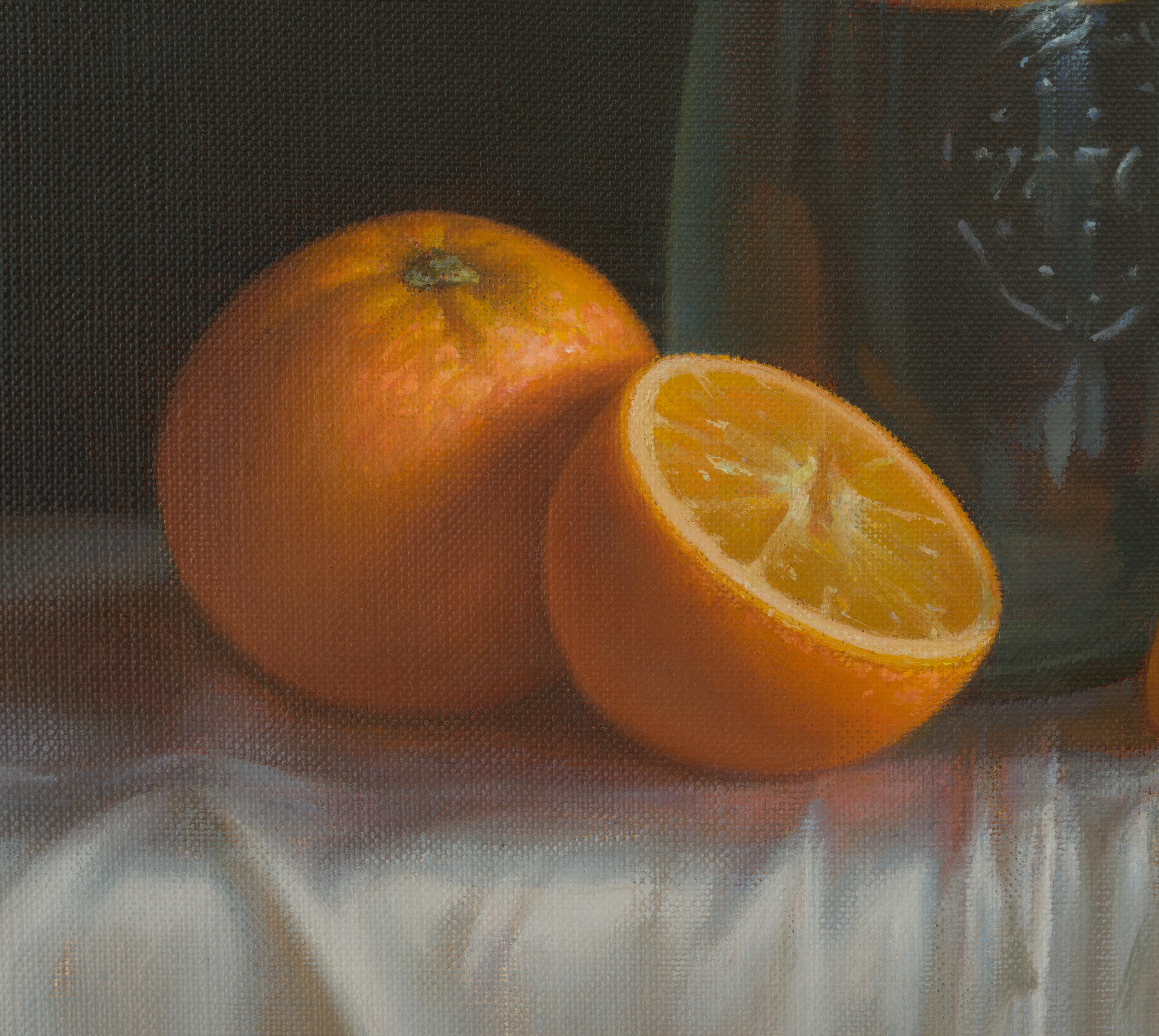 Bodegón con cítricos - Painting Realista de Irina Trushkova