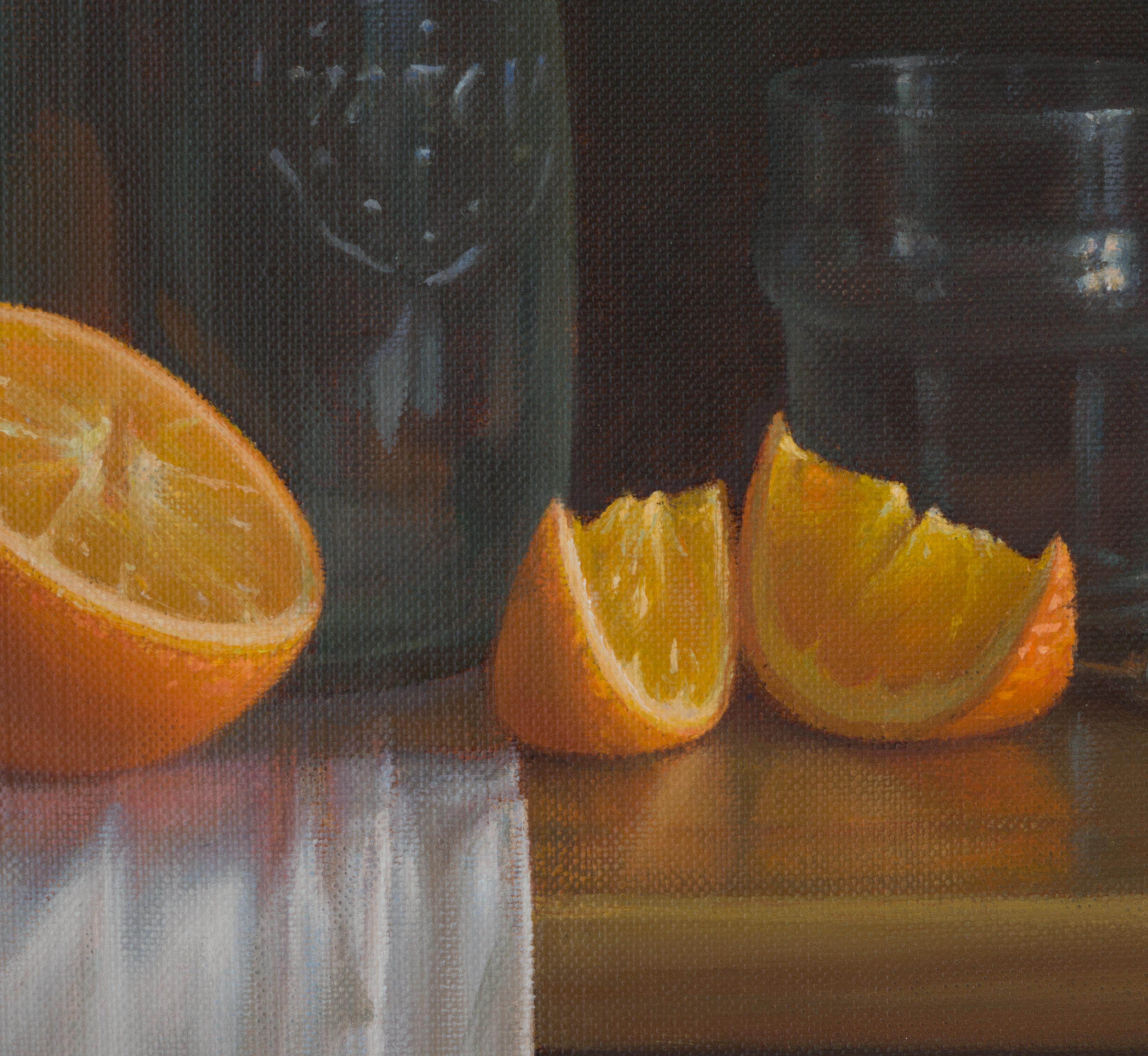 Bodegón con cítricos - Still-Life Painting Negro de Irina Trushkova
