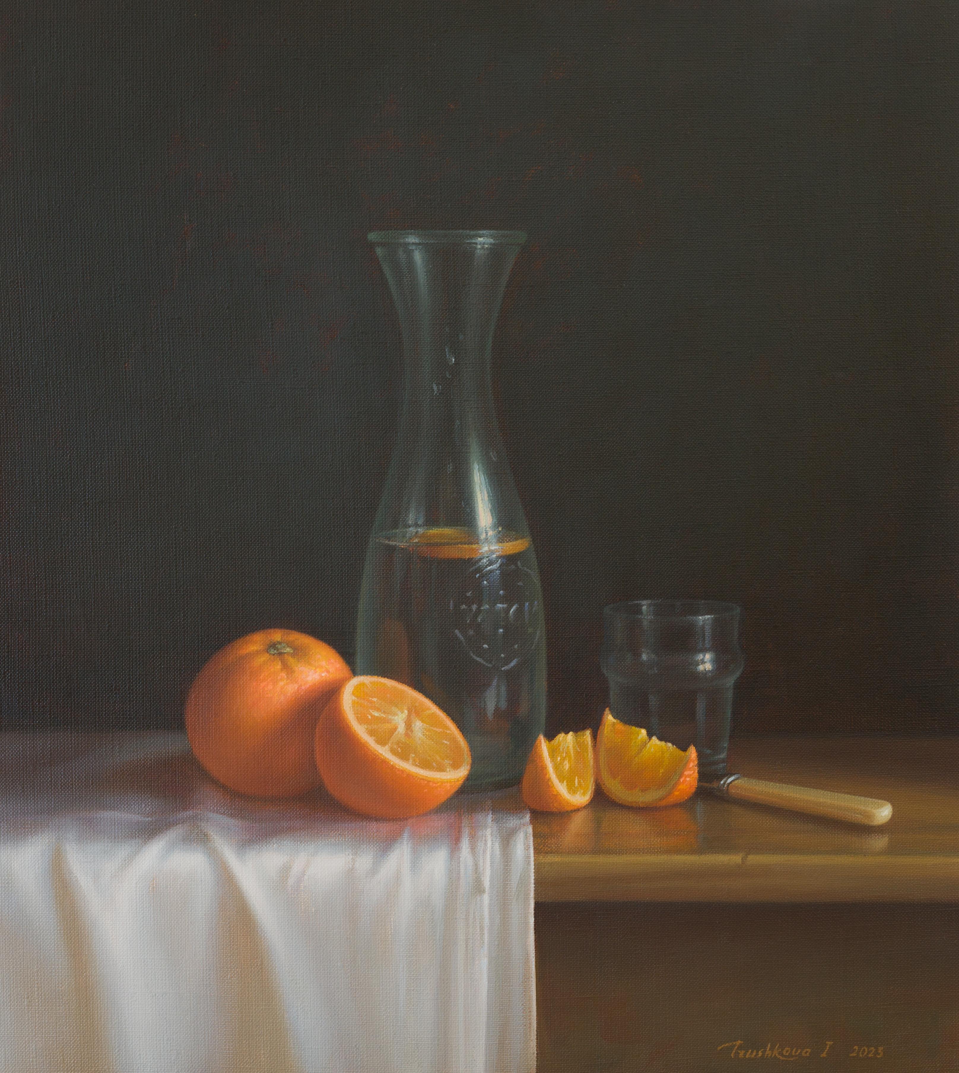 Still-Life Painting de Irina Trushkova - Bodegón con cítricos