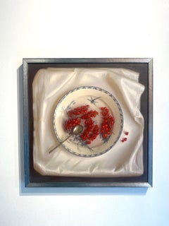 Frutas de verano-realismo original naturaleza muerta moderna pintura al óleo- Arte contemporáneo