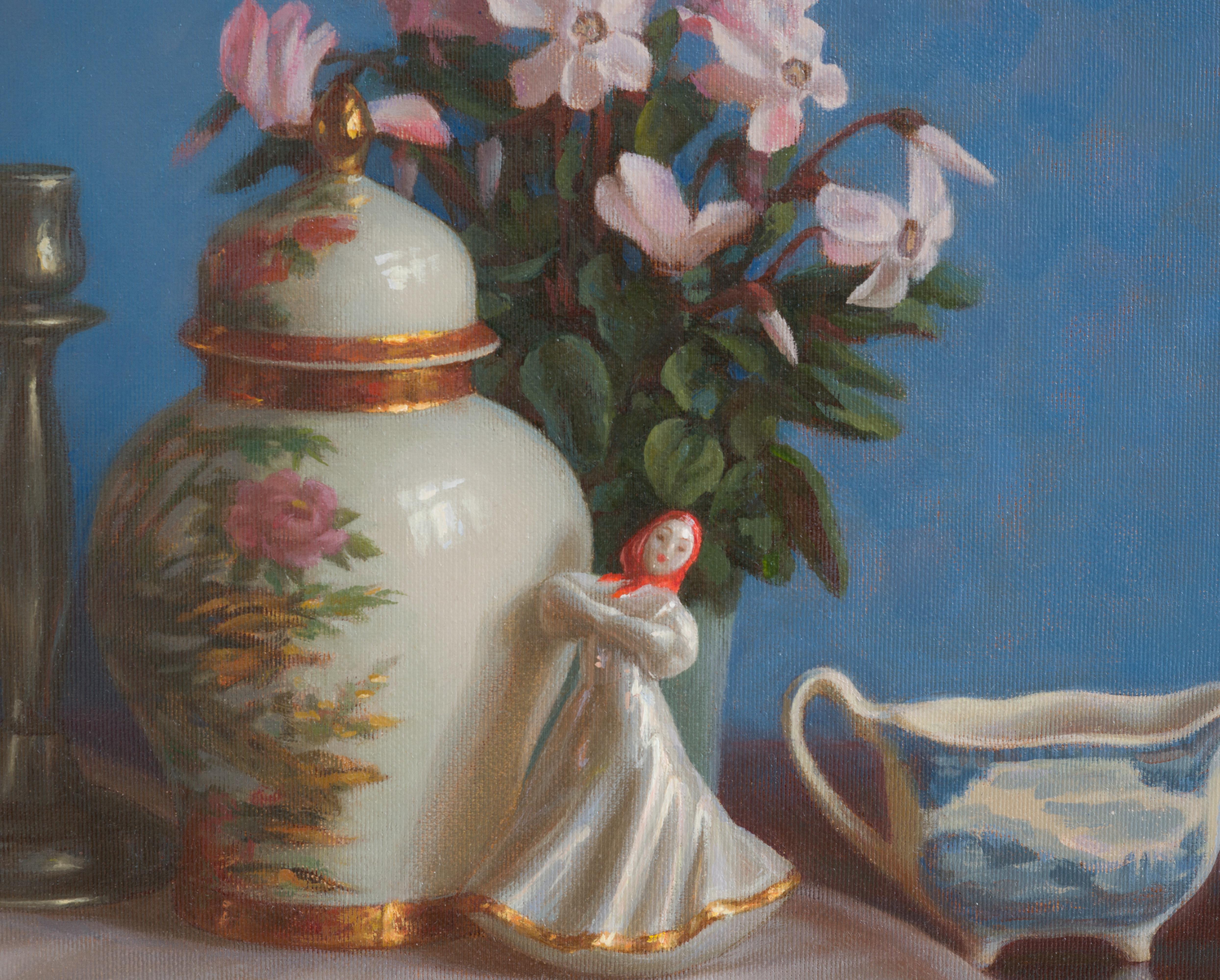 Porcelain - Realist Painting by Irina Trushkova