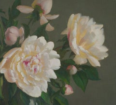 White peonies