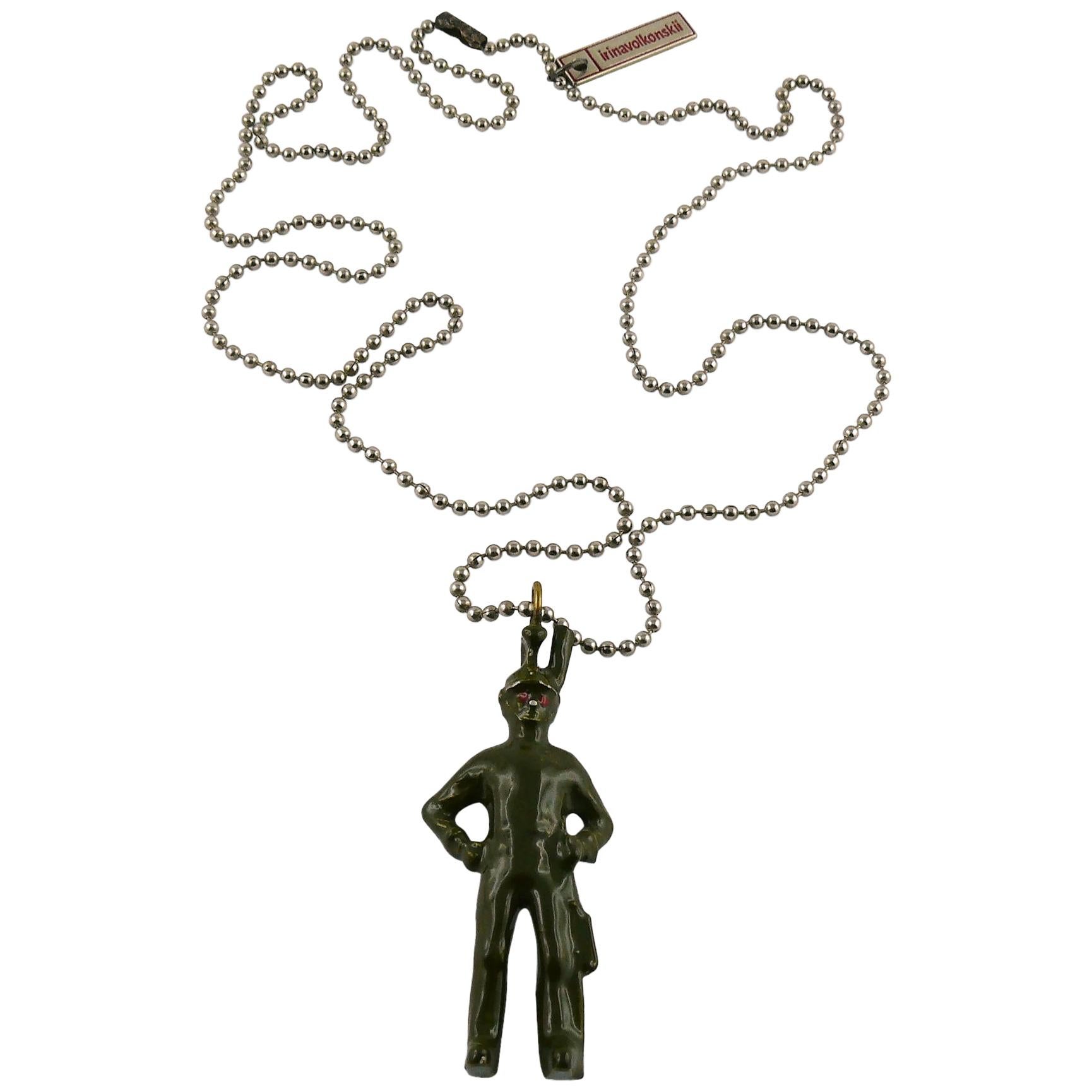 Irina Volkonskii Soldier Sautoir Necklace For Sale at 1stDibs