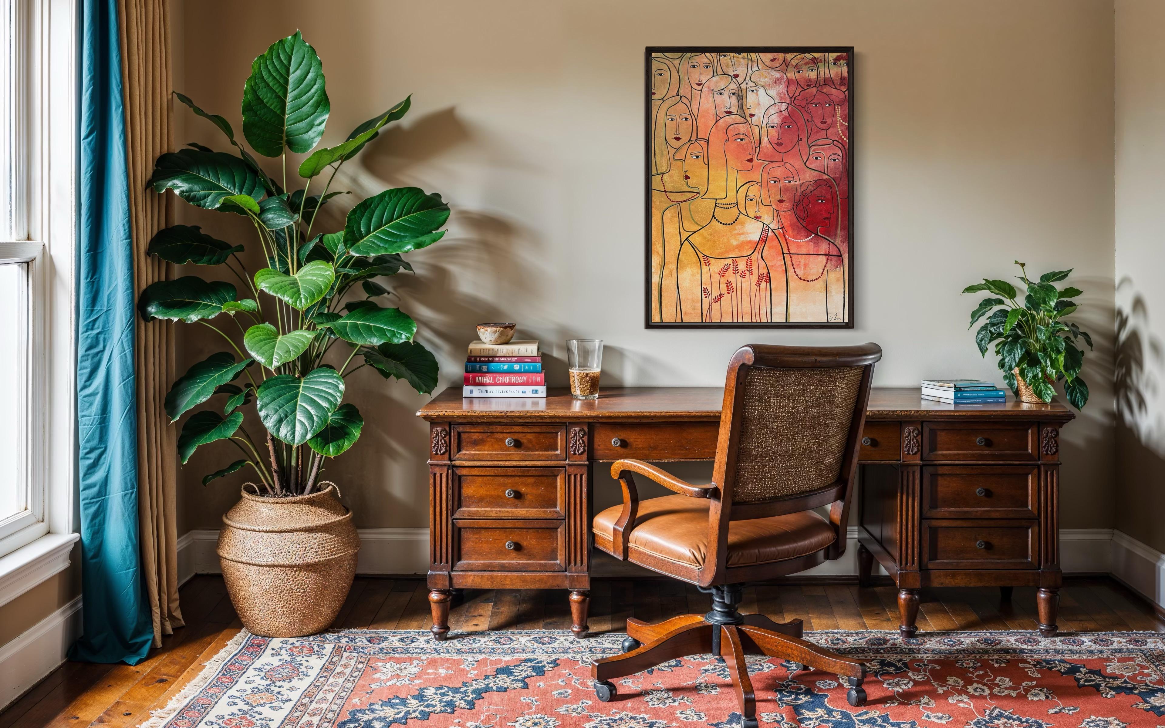 „Among Thousands of Faces“ 110x80cm Segeltuch/Acryl im Angebot 4