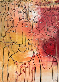 « Among Thousands of Faces », toile/acrylique 110 x80 cm