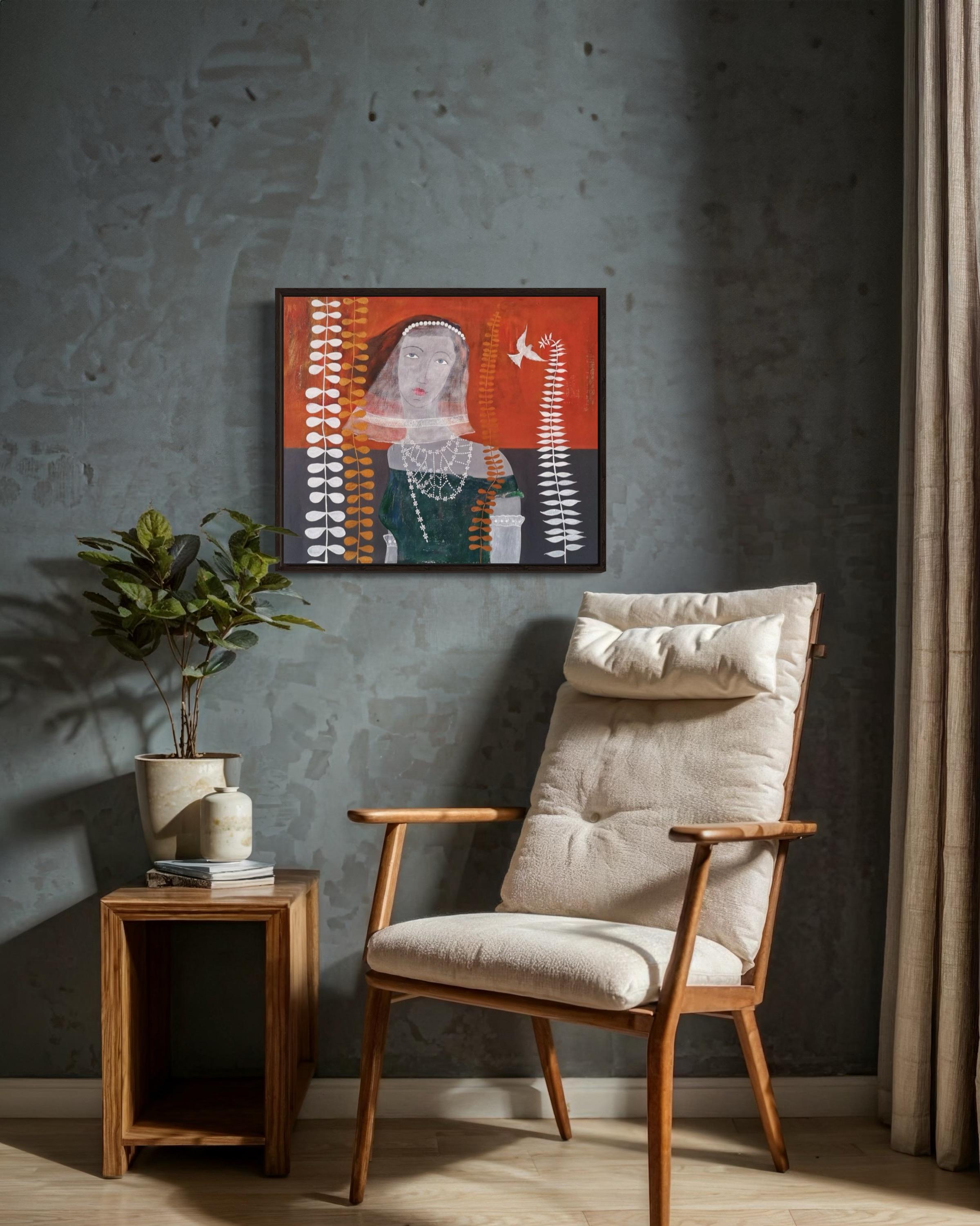 Dove, 60x50cm, acrylic, canvas For Sale 1