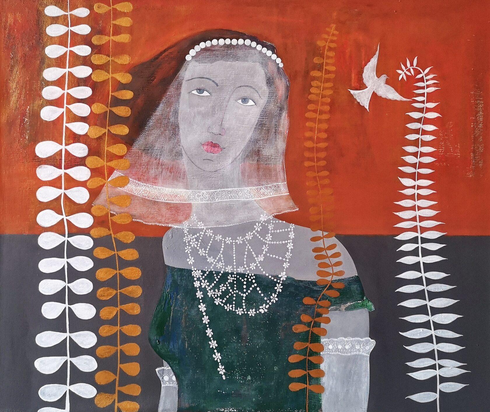 Dove, 60x50cm, acrylique, toile