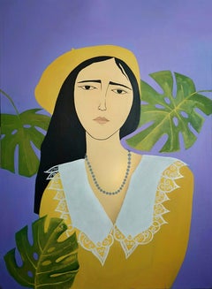 Chica, 75x55 cm, acrílico, lienzo