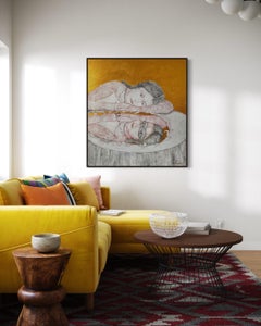 Ho paura di perdere il mio riflesso, 120x110cm, acrilico, tela