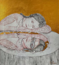 I'm afraid to lose my reflection, 120x110cm, acrylic, canvas