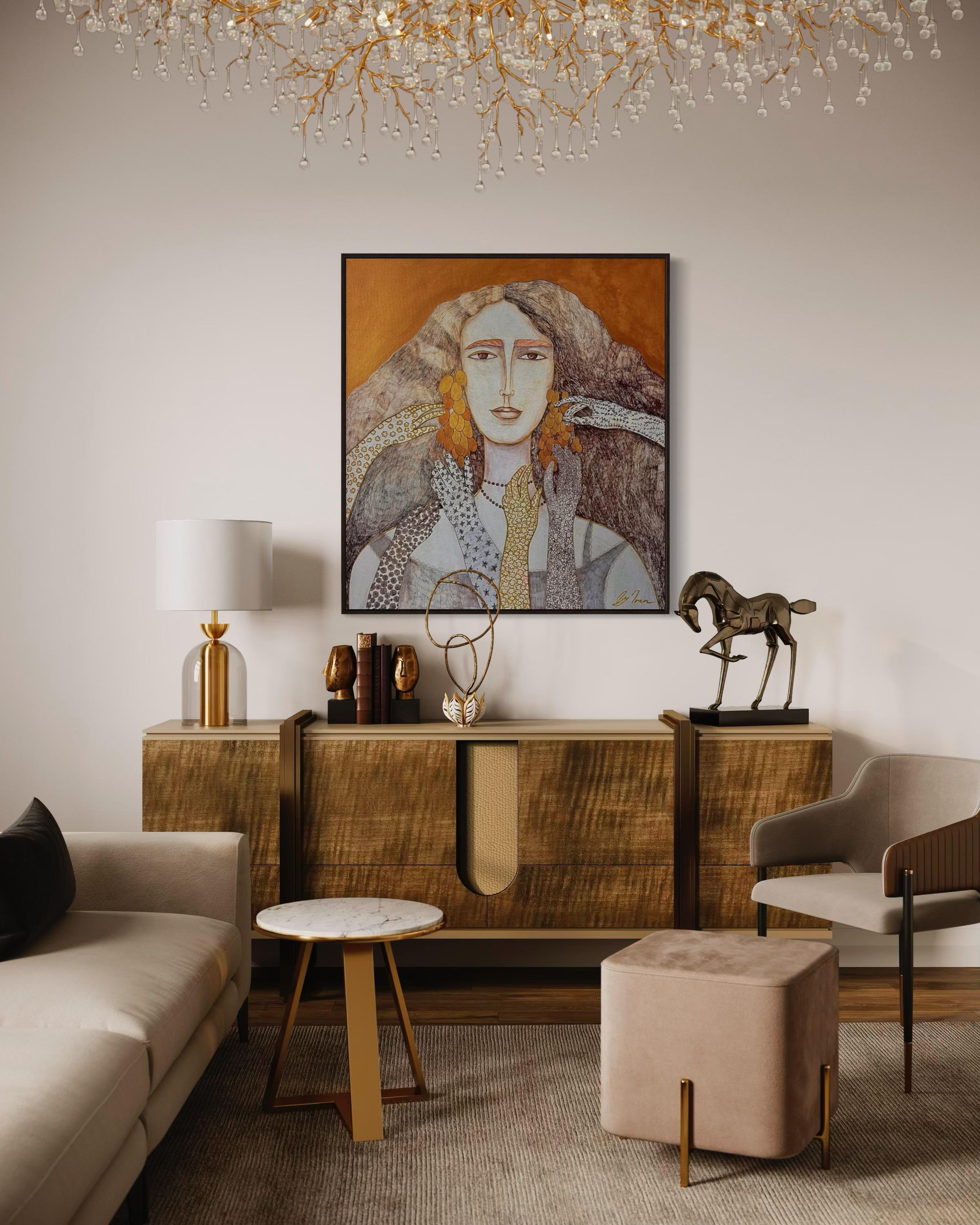 Vita, 110x100cm, acrilico, tela in vendita 4
