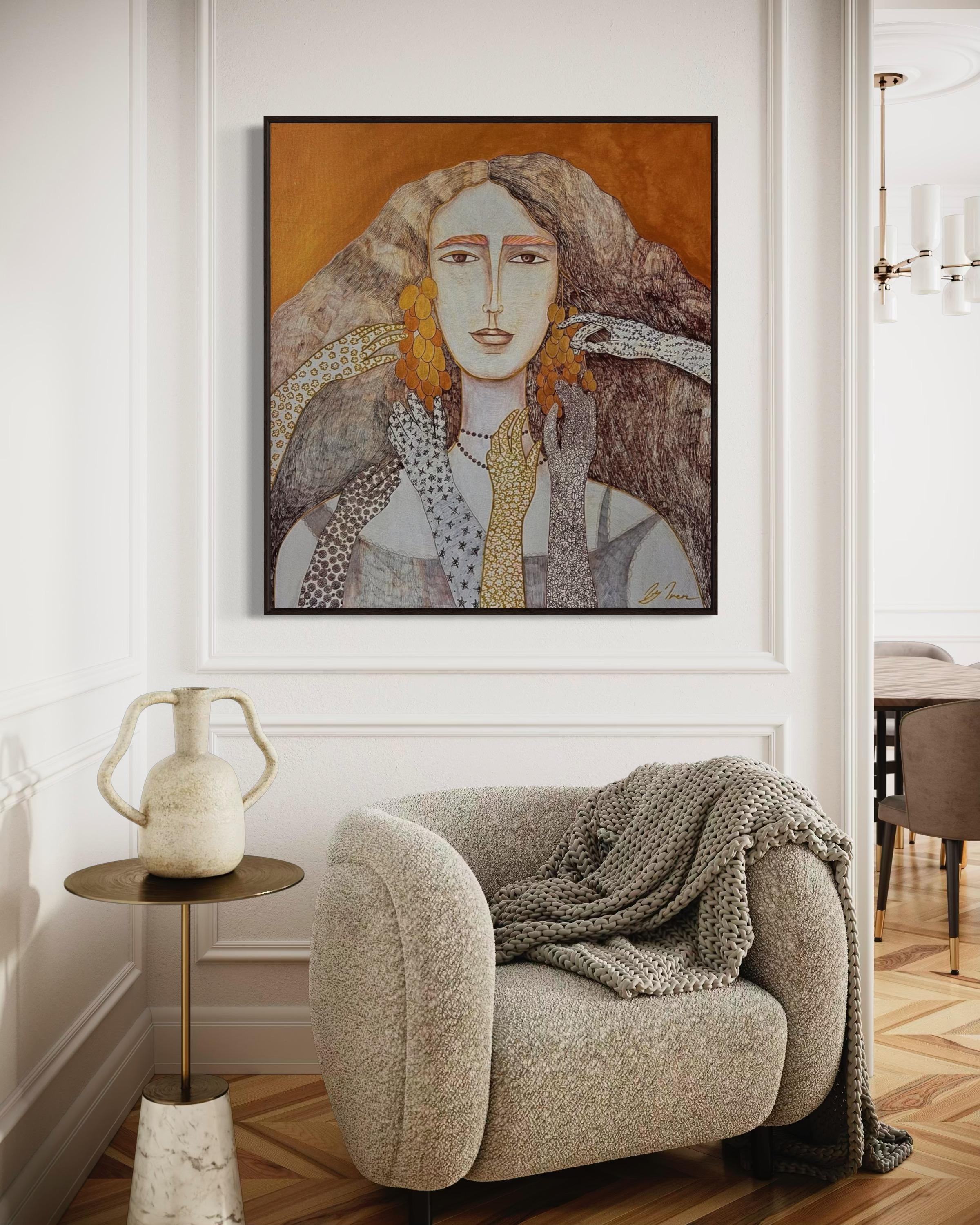 Life, 110x100cm, acrylic, canvas For Sale 6