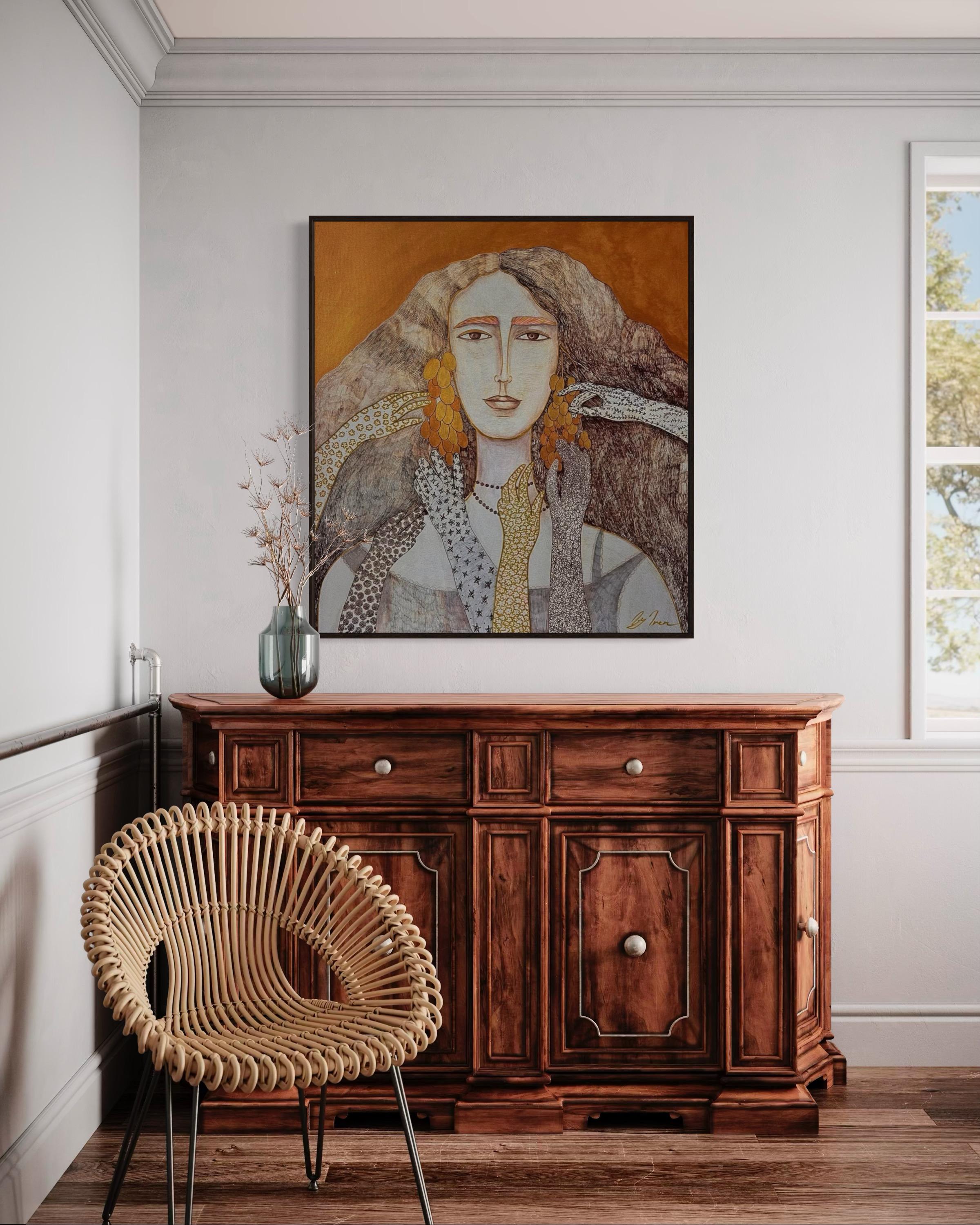 Vita, 110x100cm, acrilico, tela in vendita 7