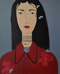 Moths, 48x39 cm, acrylic, canvas