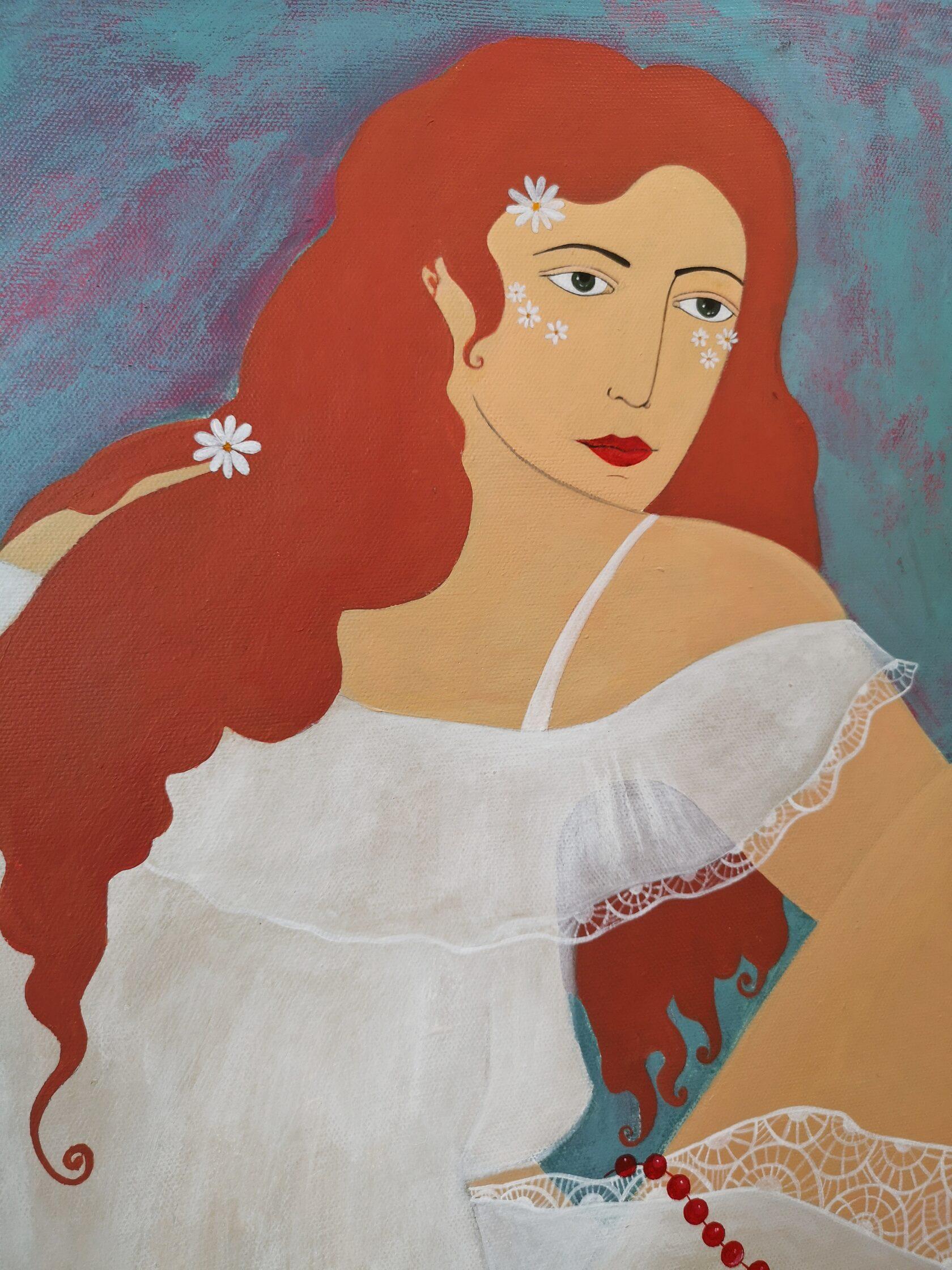 Nicht Matilda, 70x60 cm, Acryl, Leinwand – Painting von Irina Yakovleva