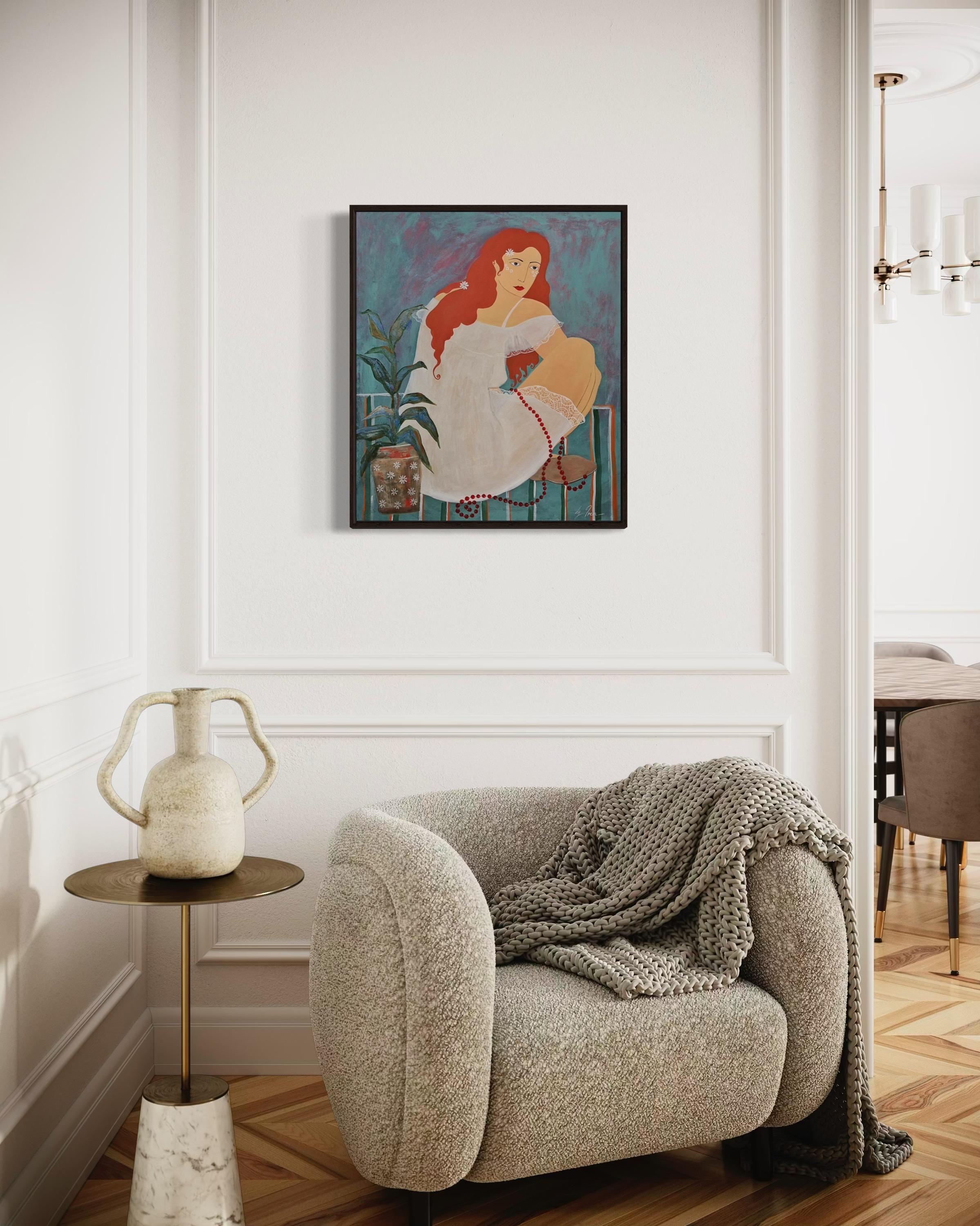 Non Matilda, 70x60 cm, acrilico, tela in vendita 2