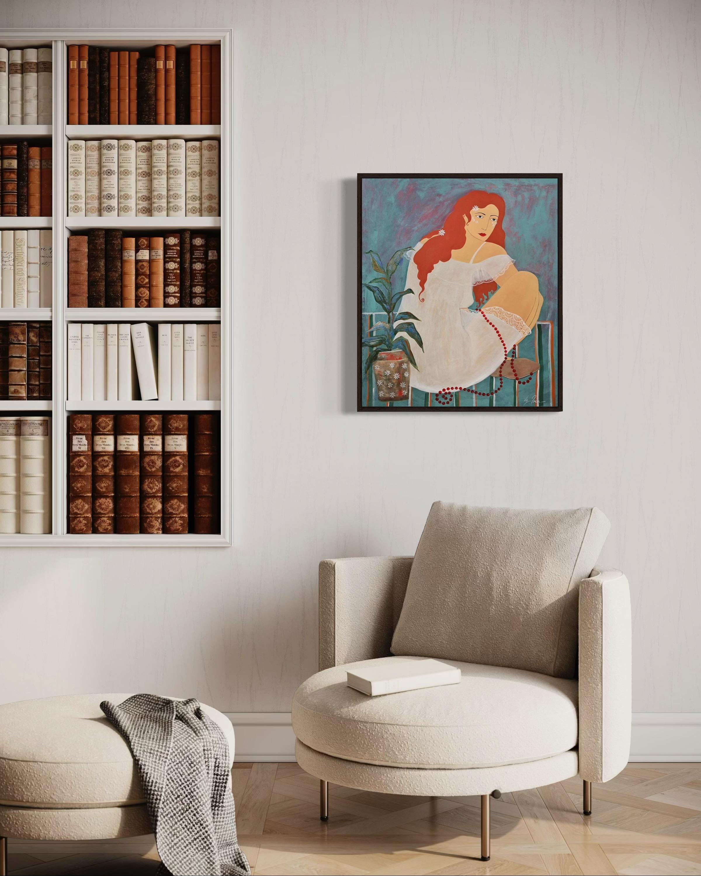 Nicht Matilda, 70x60 cm, Acryl, Leinwand im Angebot 1