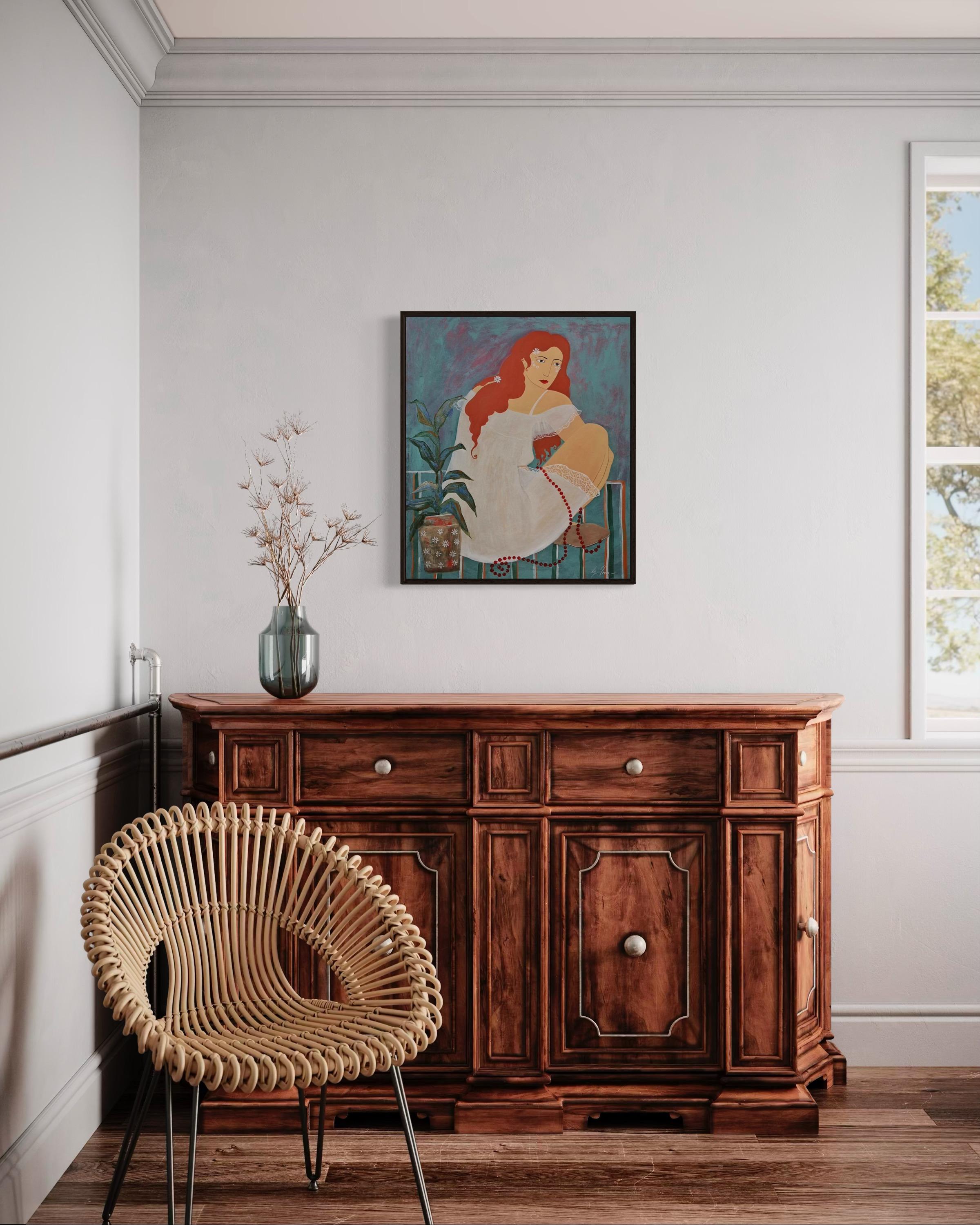 Non Matilda, 70x60 cm, acrilico, tela in vendita 5
