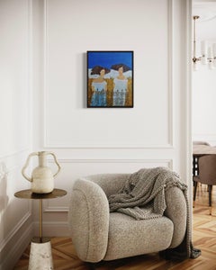 Quiet conversation, 55x45 cm, acrylic, canvas