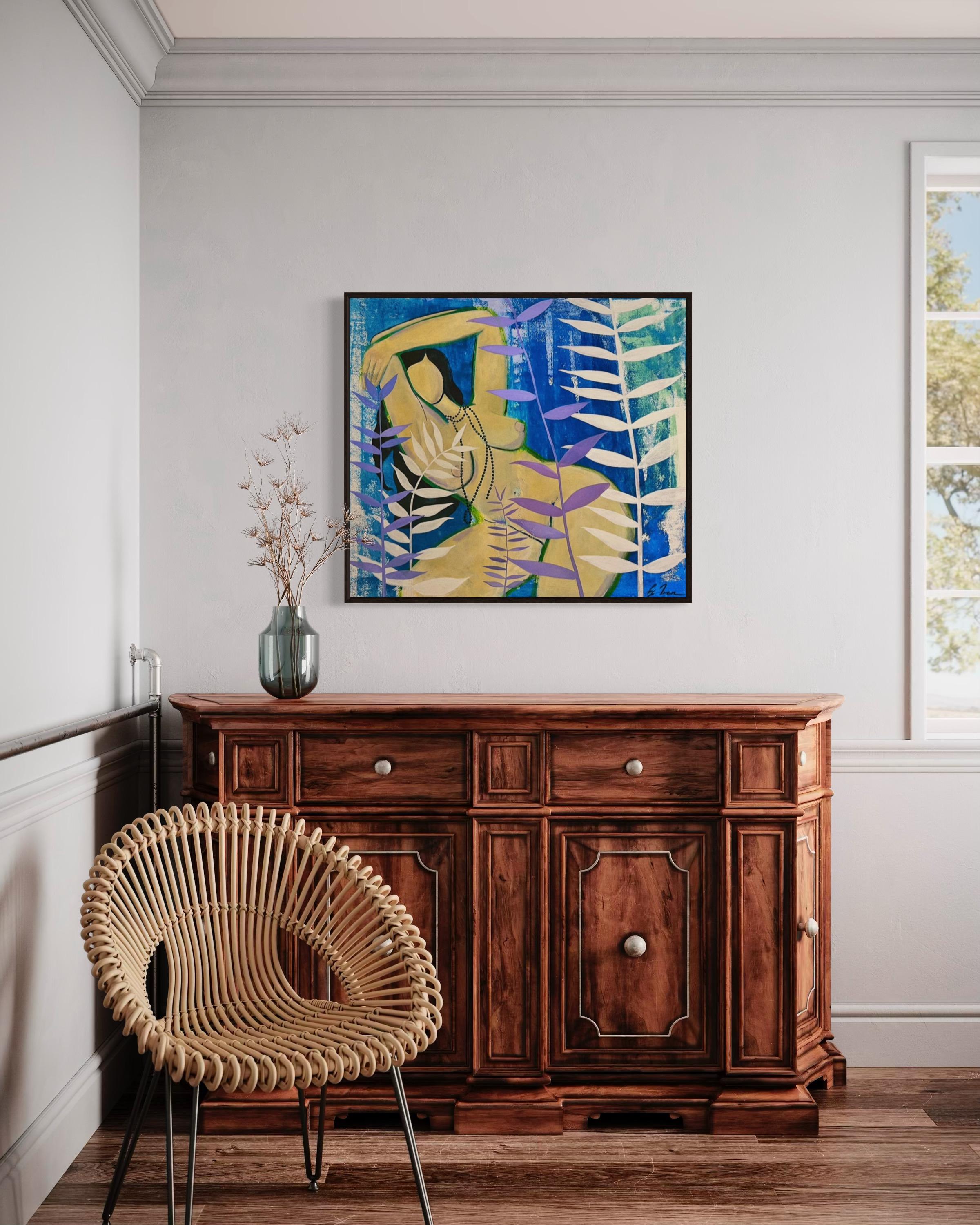 „Siesta“ 80x90cm Segeltuch/Acryl im Angebot 2