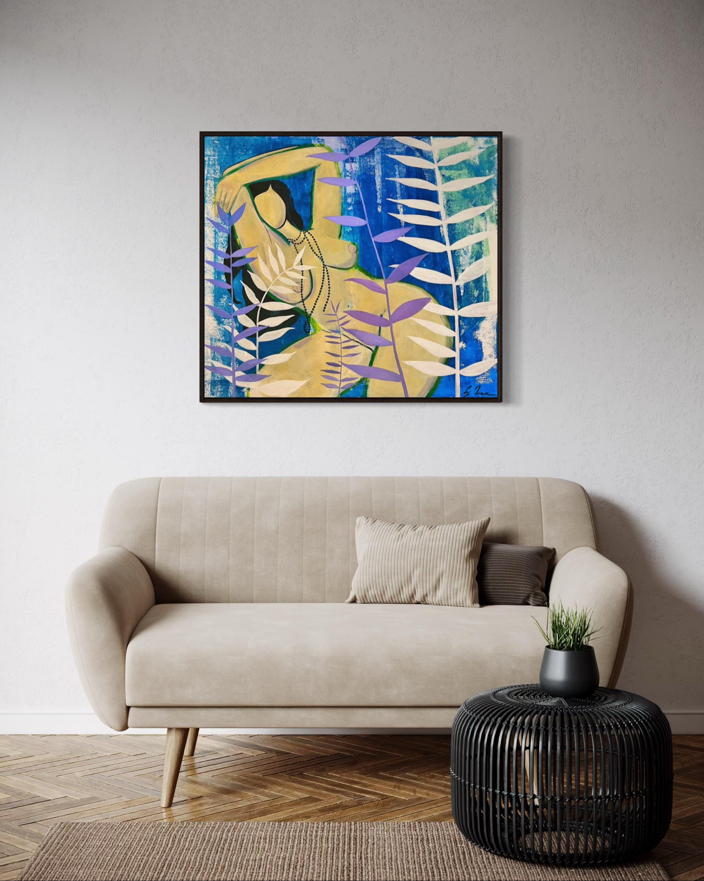 „Siesta“ 80x90cm Segeltuch/Acryl im Angebot 3