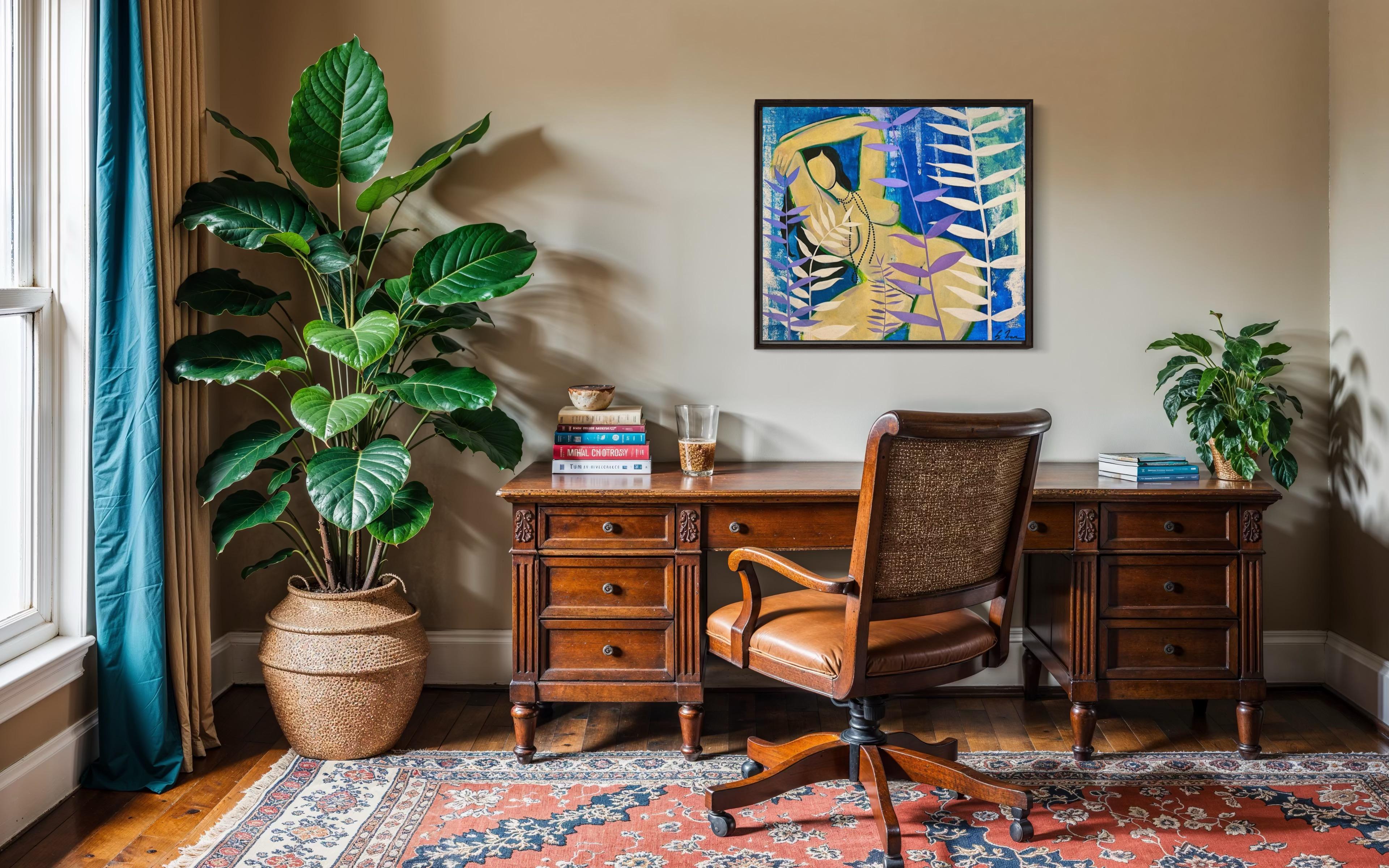 „Siesta“ 80x90cm Segeltuch/Acryl im Angebot 4