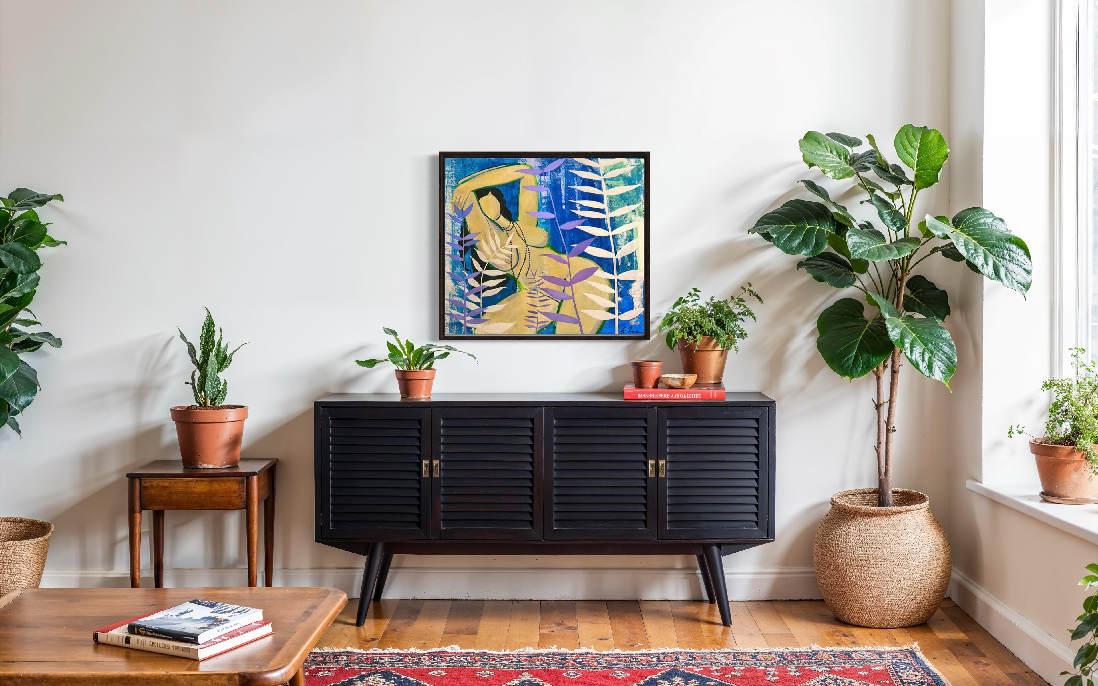 „Siesta“ 80x90cm Segeltuch/Acryl im Angebot 5