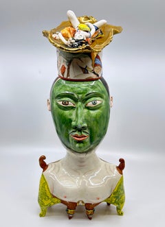 "Ghost of the Lotus Shoes", Contemporaneo, Figurativo, Porcellana, Scultura