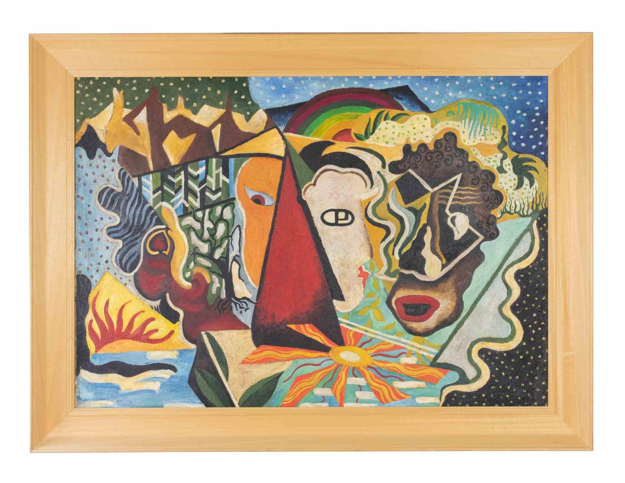 The Races - Oil Paint by Irina Zdanko - 1930s For Sale 1